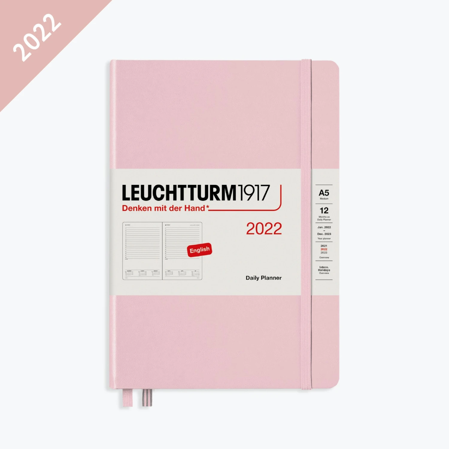 Leuchtturm 1917 Leuchtturm1917 - 2022 Diary - Daily Planner - A5 - Powder 3 Leuchtturm 1917 Leuchtturm1917 - 2022 Diary - Daily Planner - A5 - Powder