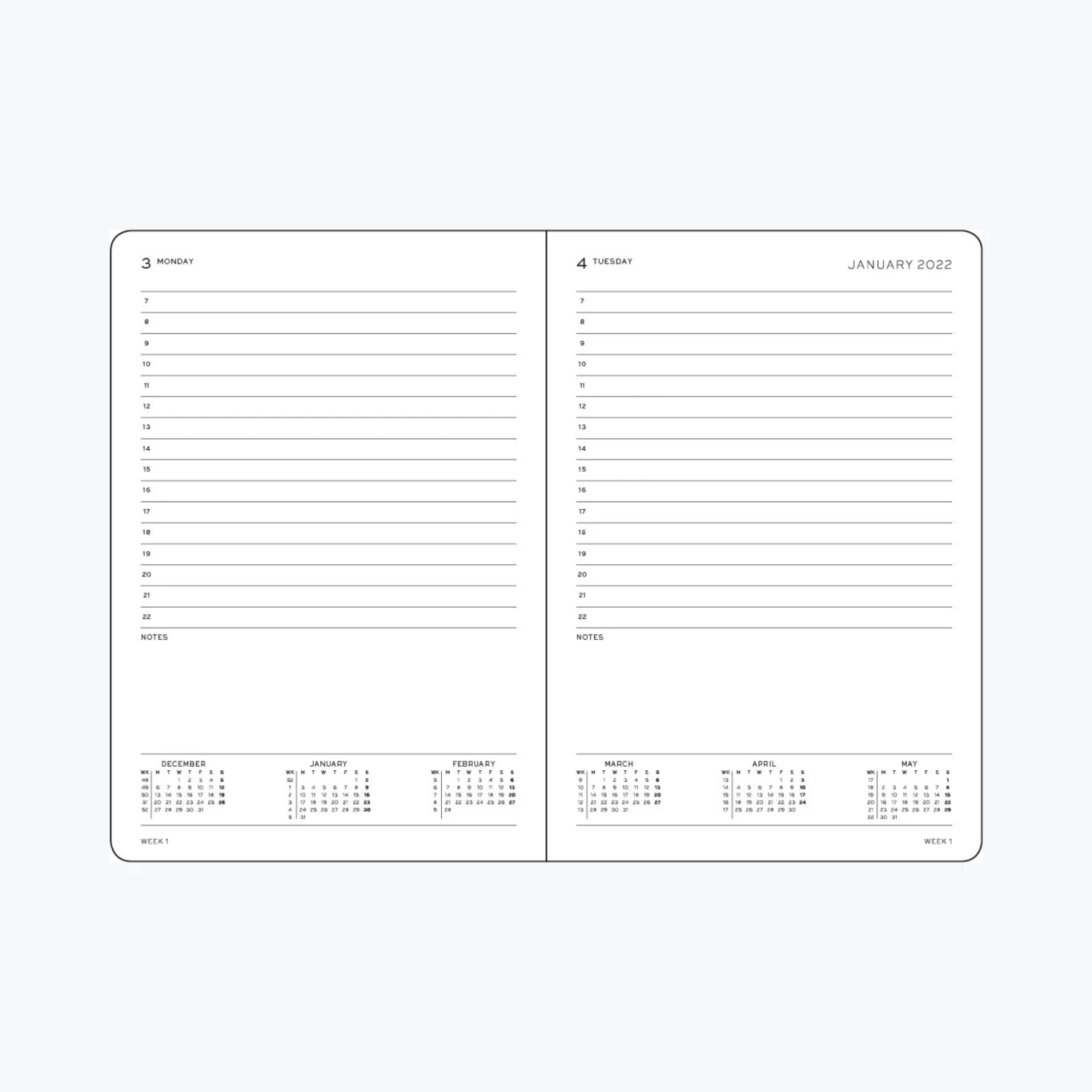 Leuchtturm 1917 Diaries Leuchtturm1917 - 2022 Diary - Daily Planner - A5 - Port Red 4 Leuchtturm 1917 Diaries Leuchtturm1917 - 2022 Diary - Daily Planner - A5 - Port Red