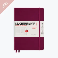 Leuchtturm 1917 Diaries Leuchtturm1917 - 2022 Diary - Week Planner - A5 - Port Red