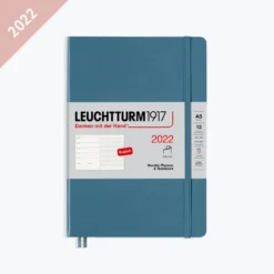 Leuchtturm 1917 Leuchtturm1917 - 2022 Diary - Weekly Notebook - A5 - Stone Blue (Soft)