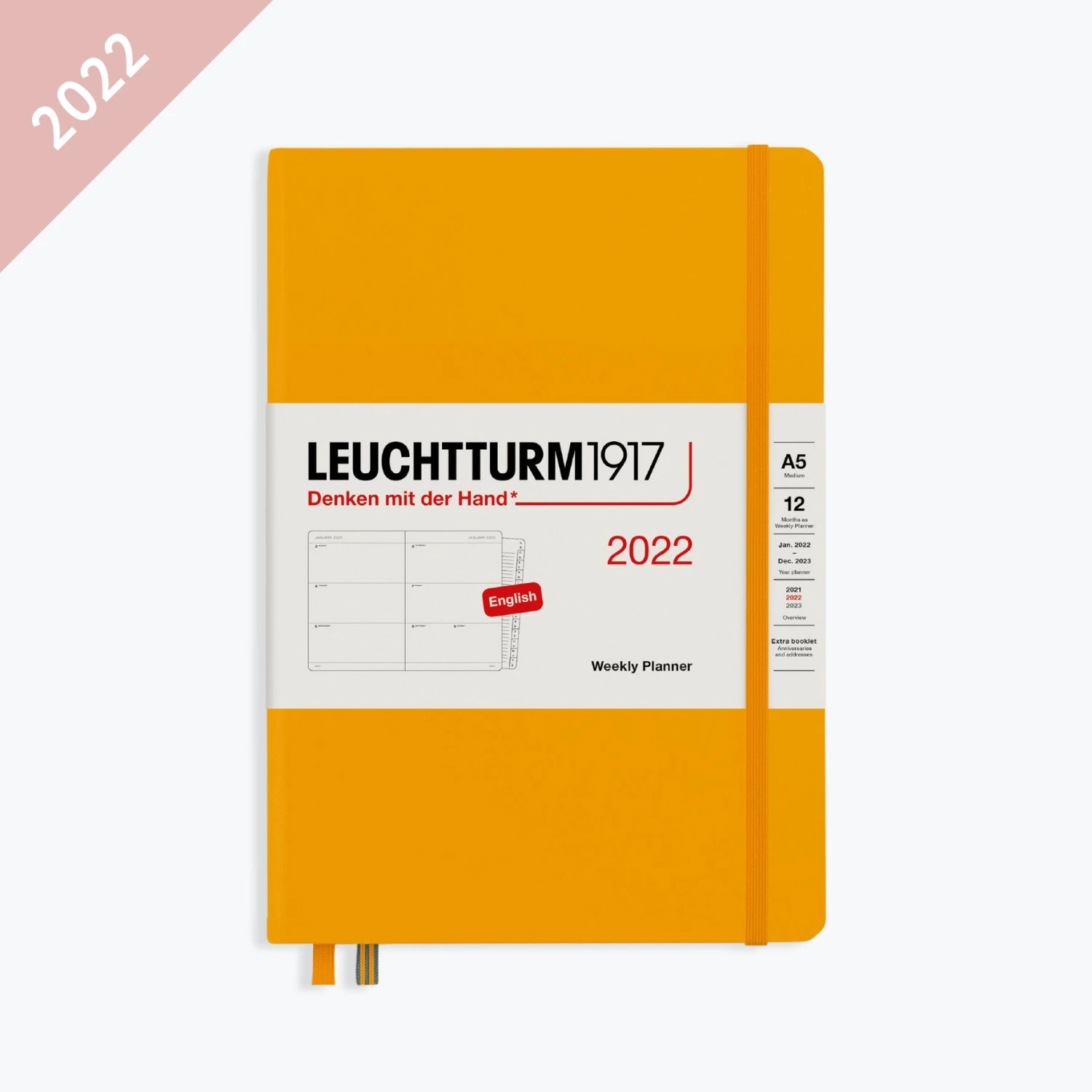 Leuchtturm 1917 Leuchtturm1917 - 2022 Diary - Weekly Planner - A5 - Rising Sun (Hard) Diaries 3 Leuchtturm 1917 Leuchtturm1917 - 2022 Diary - Weekly Planner - A5 - Rising Sun (Hard) Diaries