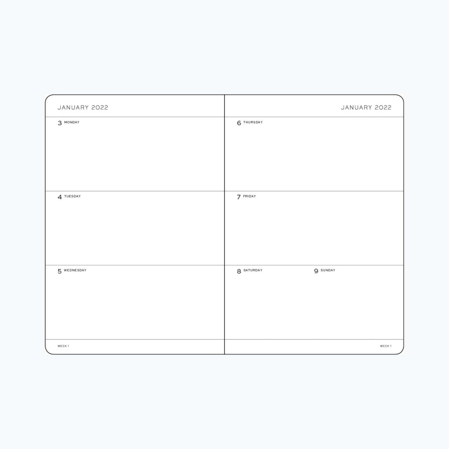 Leuchtturm 1917 Leuchtturm1917 - 2022 Diary - Weekly Planner - A5 - Black (Hard) 4 Leuchtturm 1917 Leuchtturm1917 - 2022 Diary - Weekly Planner - A5 - Black (Hard)