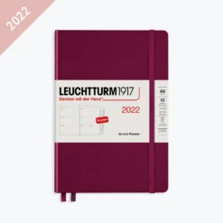 Leuchtturm 1917 Diaries Leuchtturm1917 - 2022 Diary - Weekly Planner - A5 - Port Red (Hard)