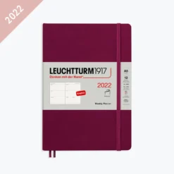 Leuchtturm 1917 Diaries Leuchtturm1917 - 2022 Diary - Weekly Planner - A5 - Port Red (Soft)