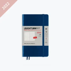 Leuchtturm 1917 Diaries Leuchtturm1917 - 2022 Diary - Weekly Notebook - A6 - Navy (Soft)