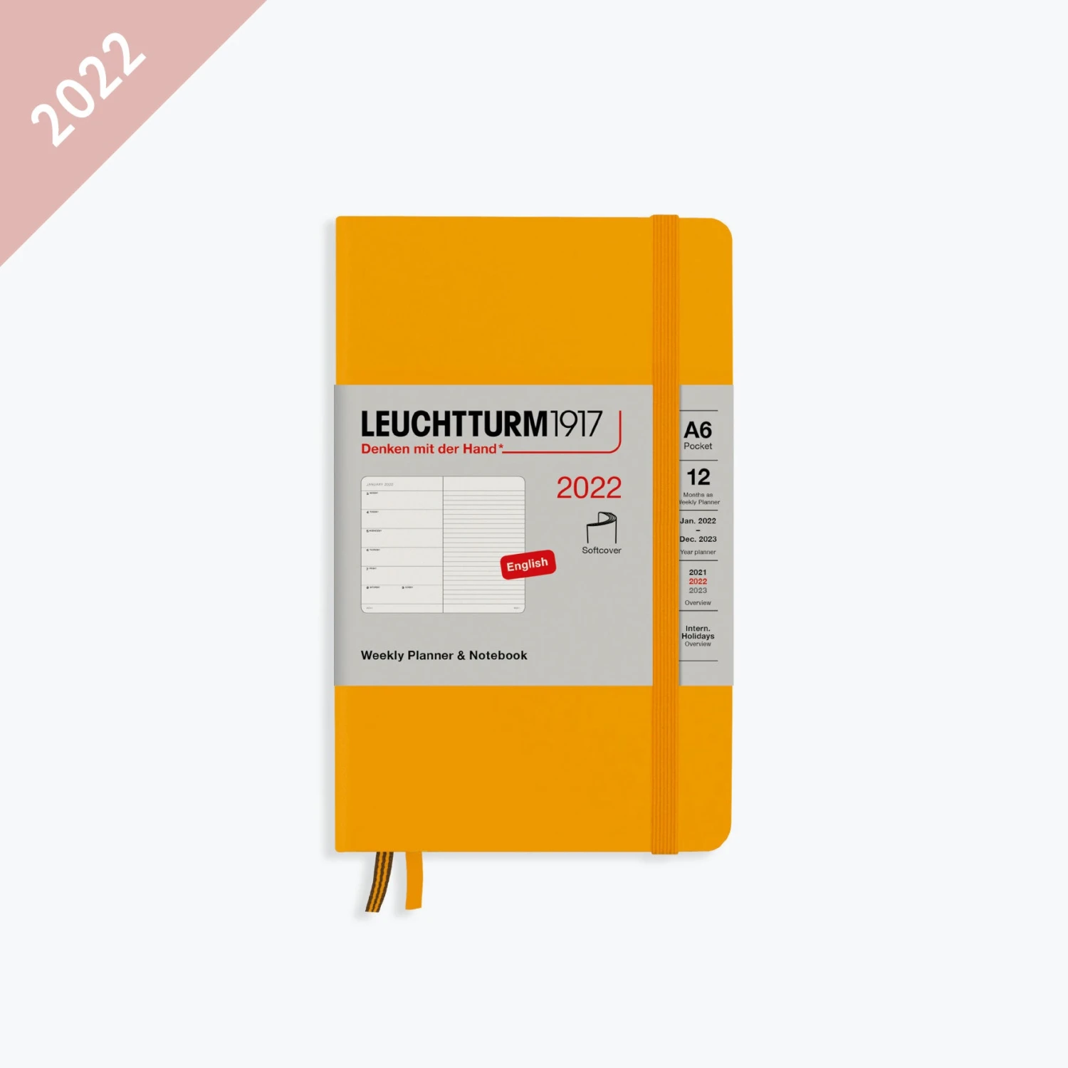 Leuchtturm 1917 Diaries Leuchtturm1917 - 2022 Diary - Weekly Notebook - A6 - Rising Sun (Soft) 3 Leuchtturm 1917 Diaries Leuchtturm1917 - 2022 Diary - Weekly Notebook - A6 - Rising Sun (Soft)