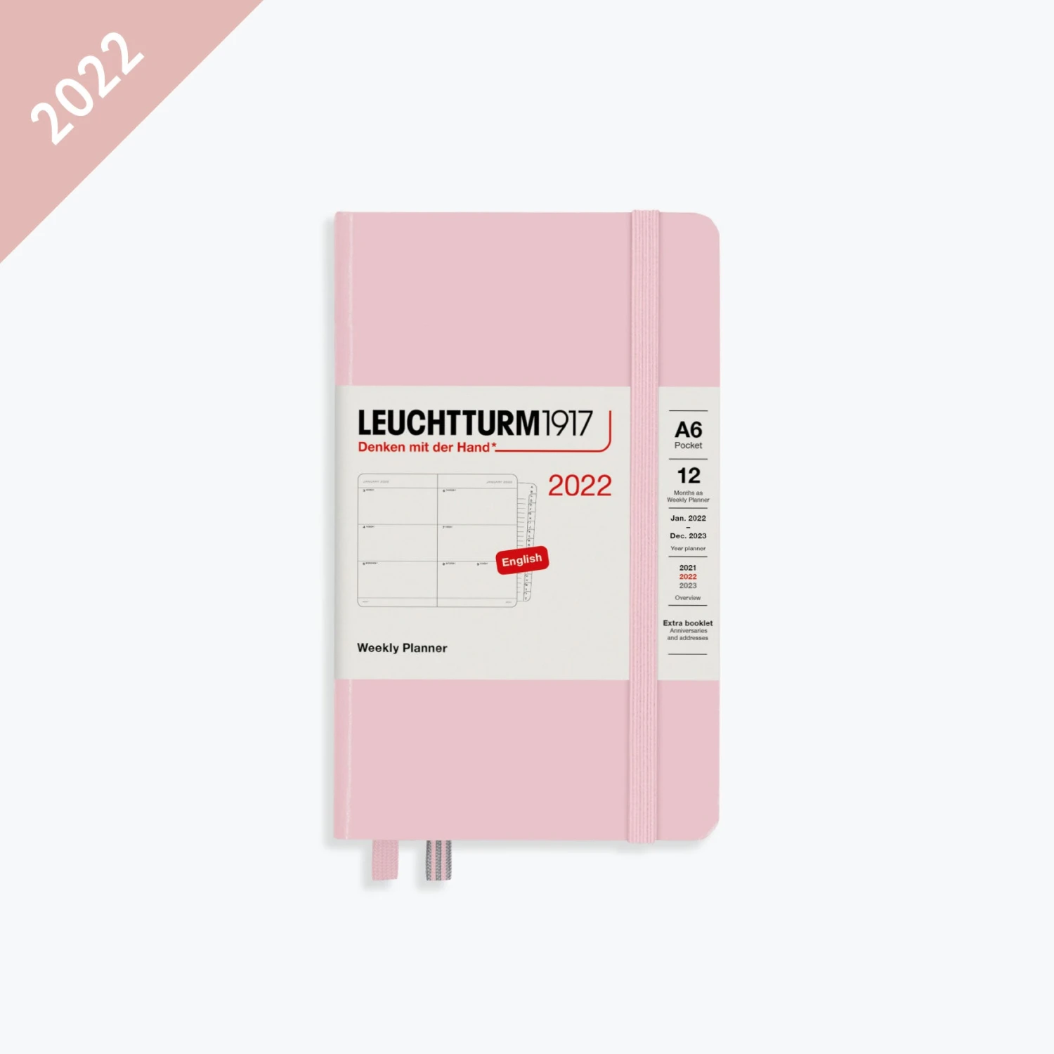 Leuchtturm 1917 Leuchtturm1917 - 2022 Diary - Weekly Planner - A6 - Powder (Hard) 3 Leuchtturm 1917 Leuchtturm1917 - 2022 Diary - Weekly Planner - A6 - Powder (Hard)