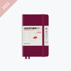 Leuchtturm 1917 Leuchtturm1917 - 2022 Diary - Weekly Planner - A6 - Port Red (Hard) Diaries
