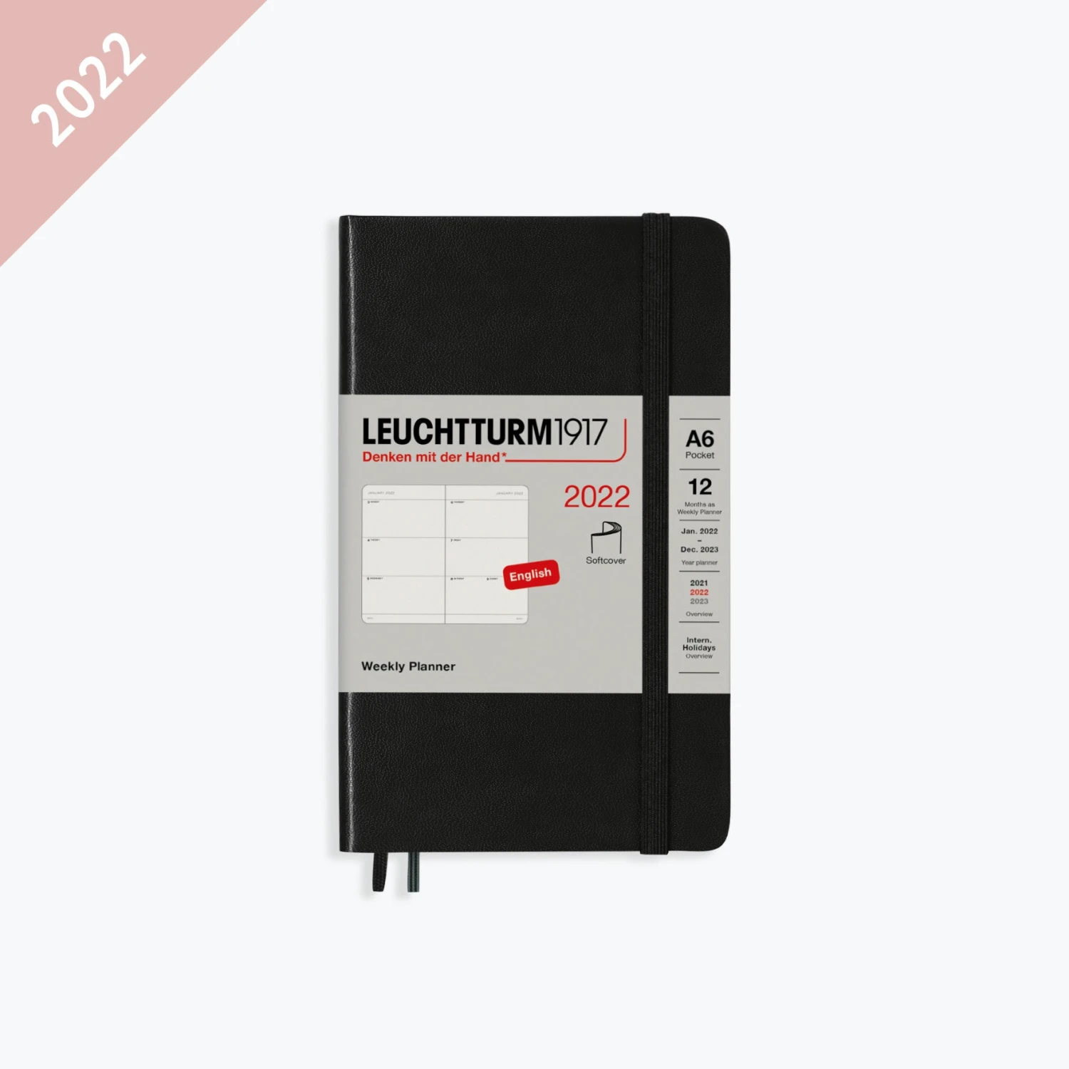 Leuchtturm 1917 Leuchtturm1917 - 2022 Diary - Weekly Planner - A6 - Black (Soft) 3 Leuchtturm 1917 Leuchtturm1917 - 2022 Diary - Weekly Planner - A6 - Black (Soft)