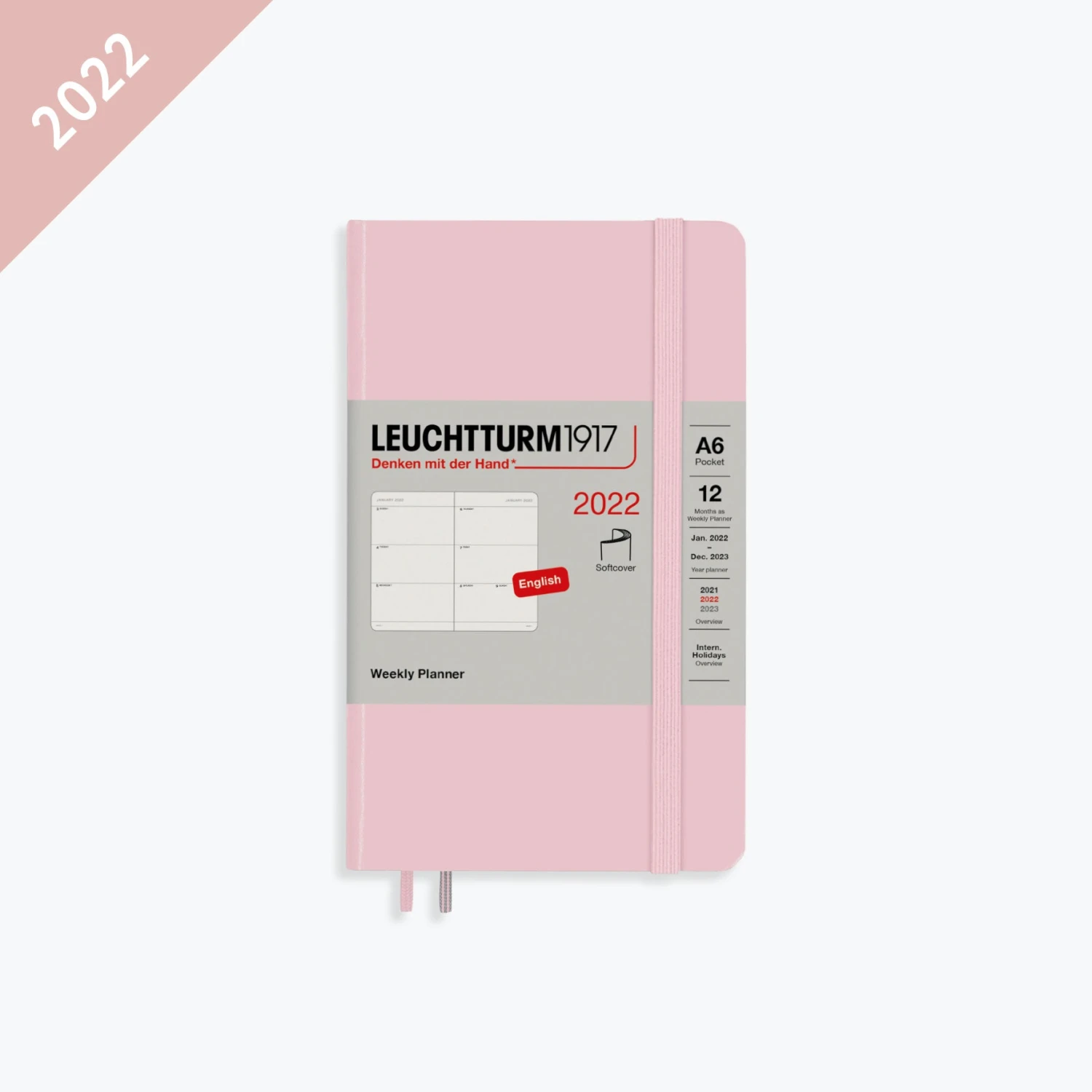 Leuchtturm 1917 Diaries Leuchtturm1917 - 2022 Diary - Weekly Planner - A6 - Powder (Soft) 3 Leuchtturm 1917 Diaries Leuchtturm1917 - 2022 Diary - Weekly Planner - A6 - Powder (Soft)