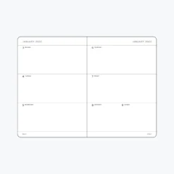 Leuchtturm 1917 Leuchtturm1917 - 2022 Diary - Weekly Planner - A7 - Black