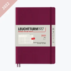 Leuchtturm 1917 Leuchtturm1917 - 2022 Diary - Monthly Notebook - B5 - Port Red Diaries