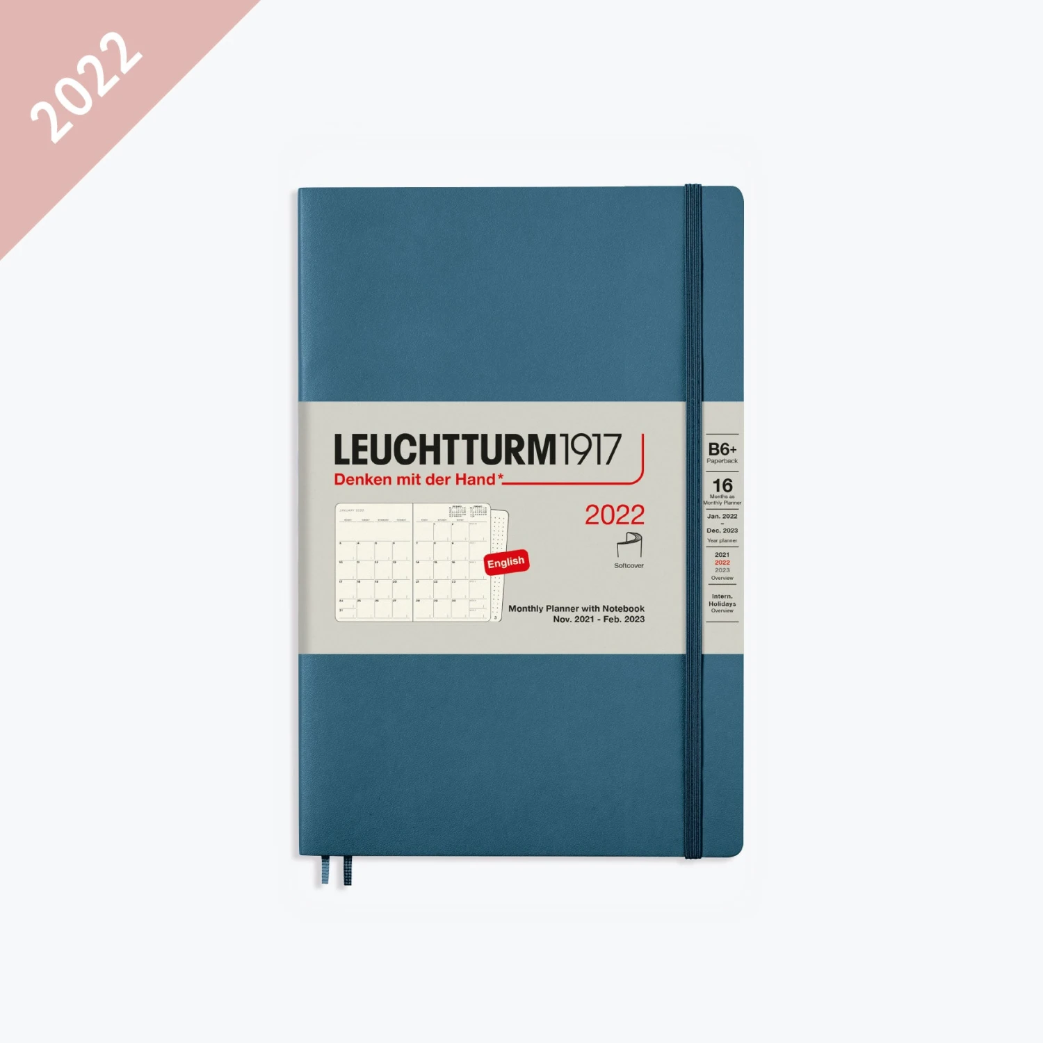 Leuchtturm 1917 Leuchtturm1917 - 2022 Diary - Monthly Notebook - B6 - Stone Blue Diaries 3 Leuchtturm 1917 Leuchtturm1917 - 2022 Diary - Monthly Notebook - B6 - Stone Blue Diaries