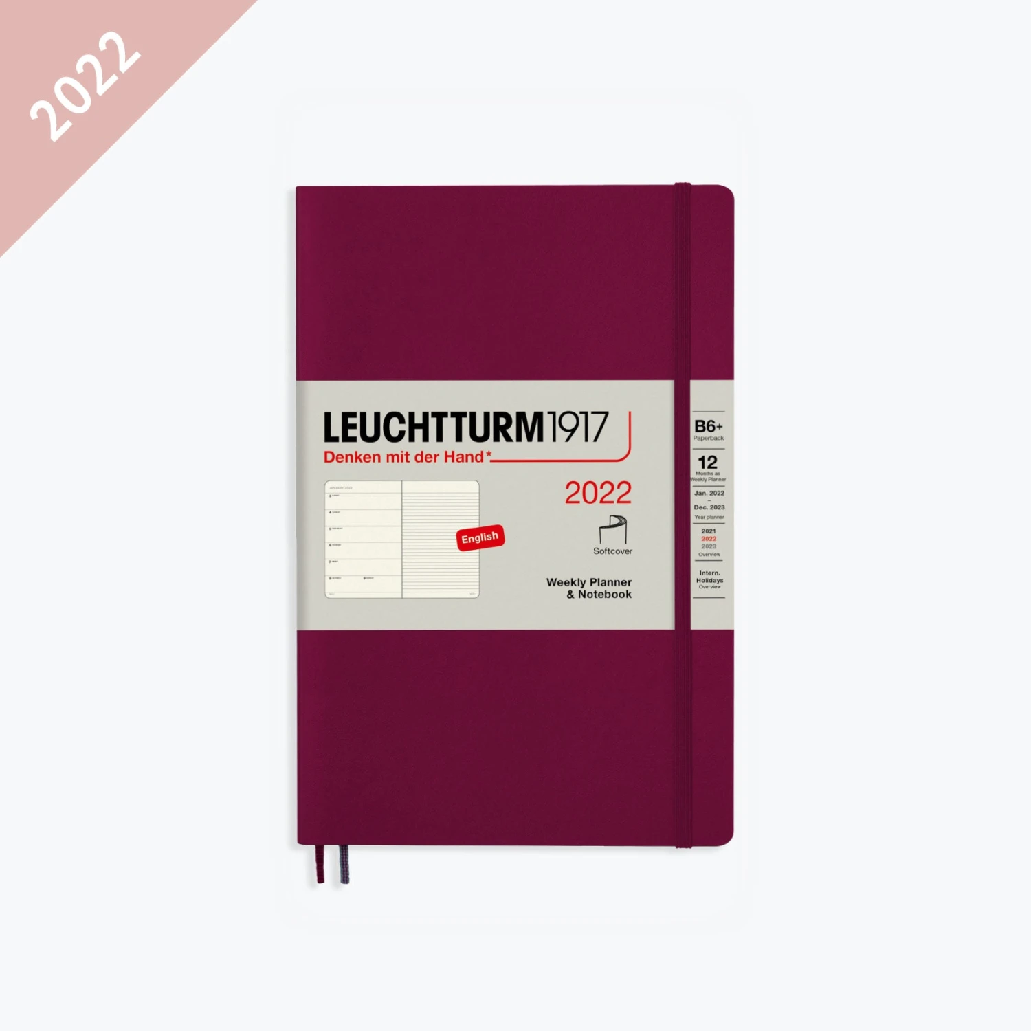 Leuchtturm 1917 Leuchtturm1917 - 2022 Diary - Weekly Notebook - B6+ - Port Red Diaries 3 Leuchtturm 1917 Leuchtturm1917 - 2022 Diary - Weekly Notebook - B6+ - Port Red Diaries