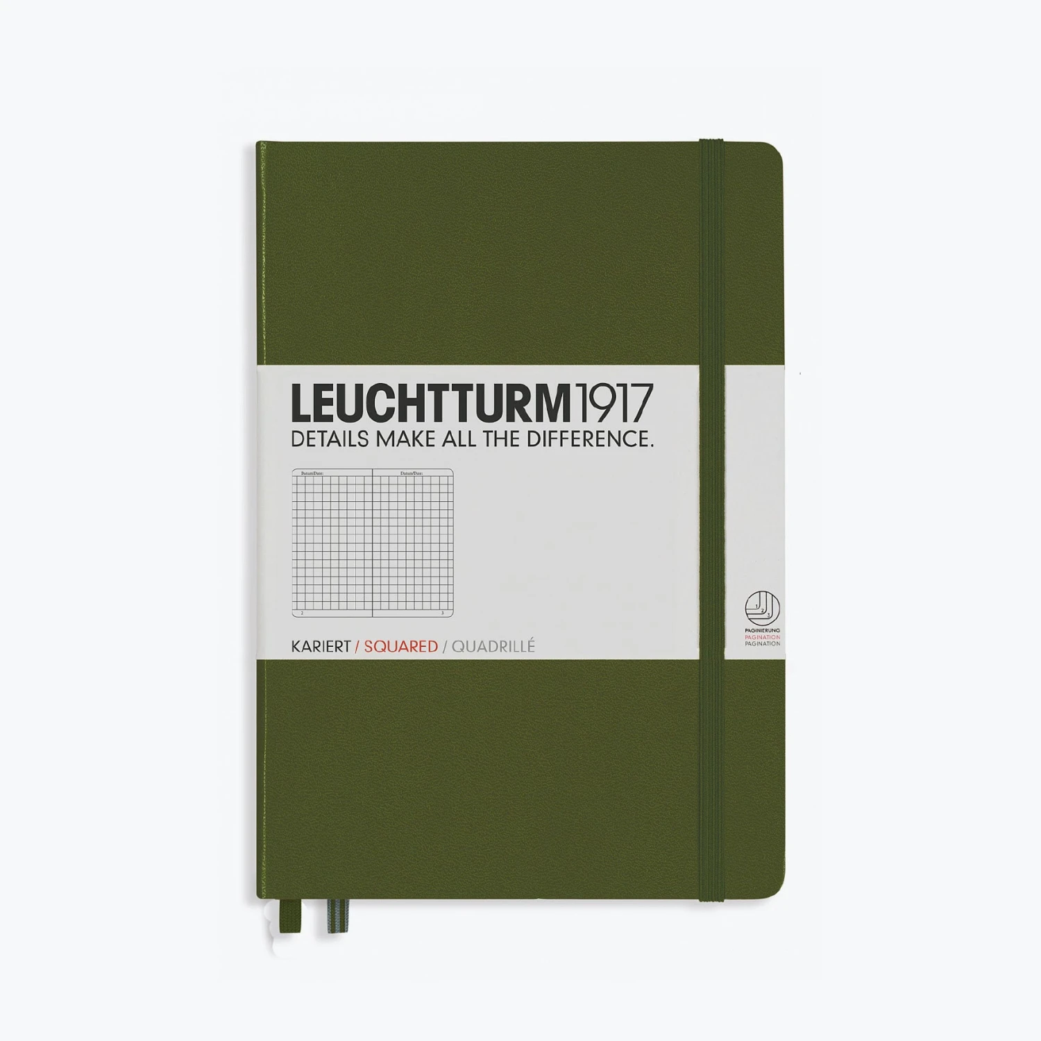 Leuchtturm 1917 Notebooks Leuchtturm1917 - Notebook - A5 - Army 4 Leuchtturm 1917 Notebooks Leuchtturm1917 - Notebook - A5 - Army