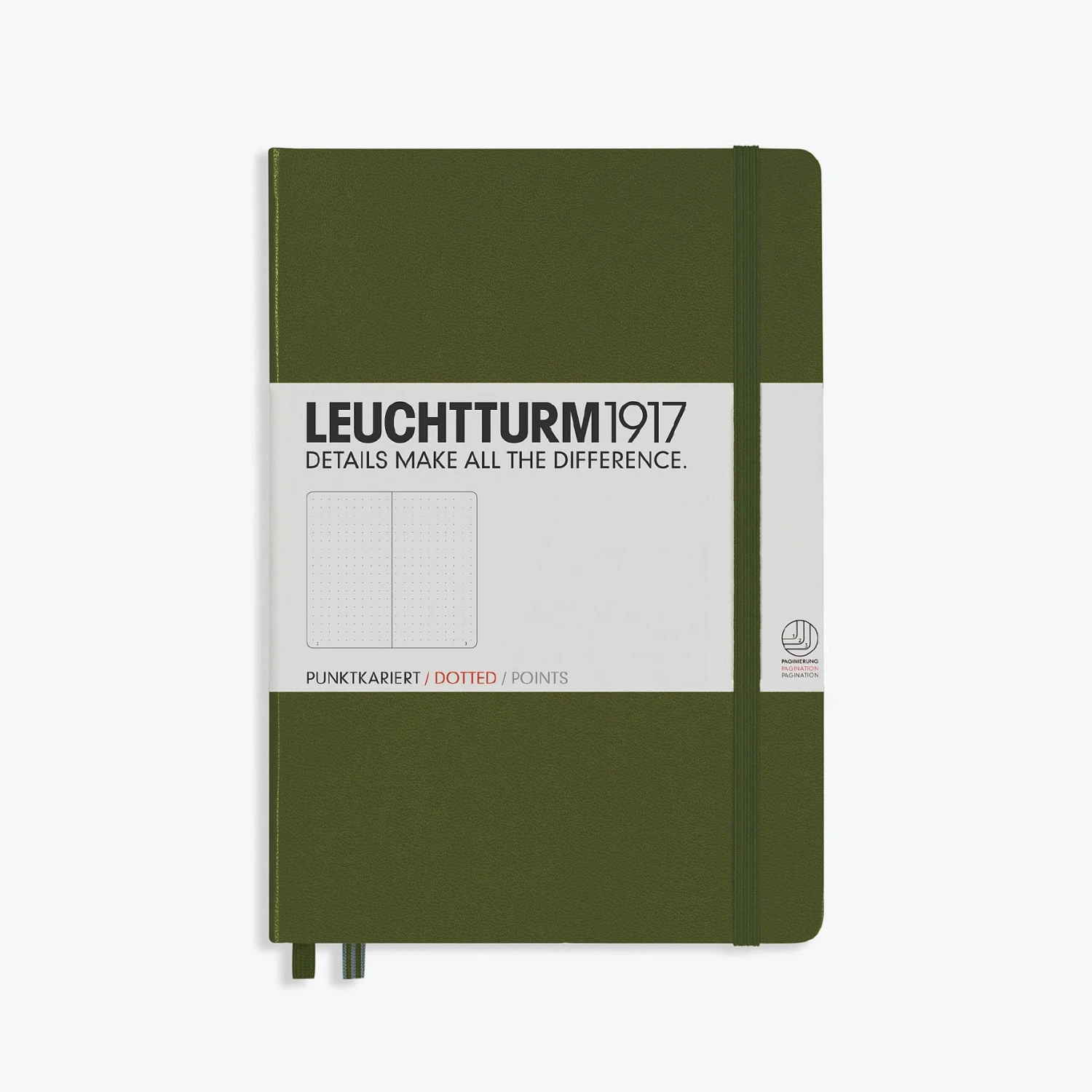Leuchtturm 1917 Notebooks Leuchtturm1917 - Notebook - A5 - Army 5 Leuchtturm 1917 Notebooks Leuchtturm1917 - Notebook - A5 - Army