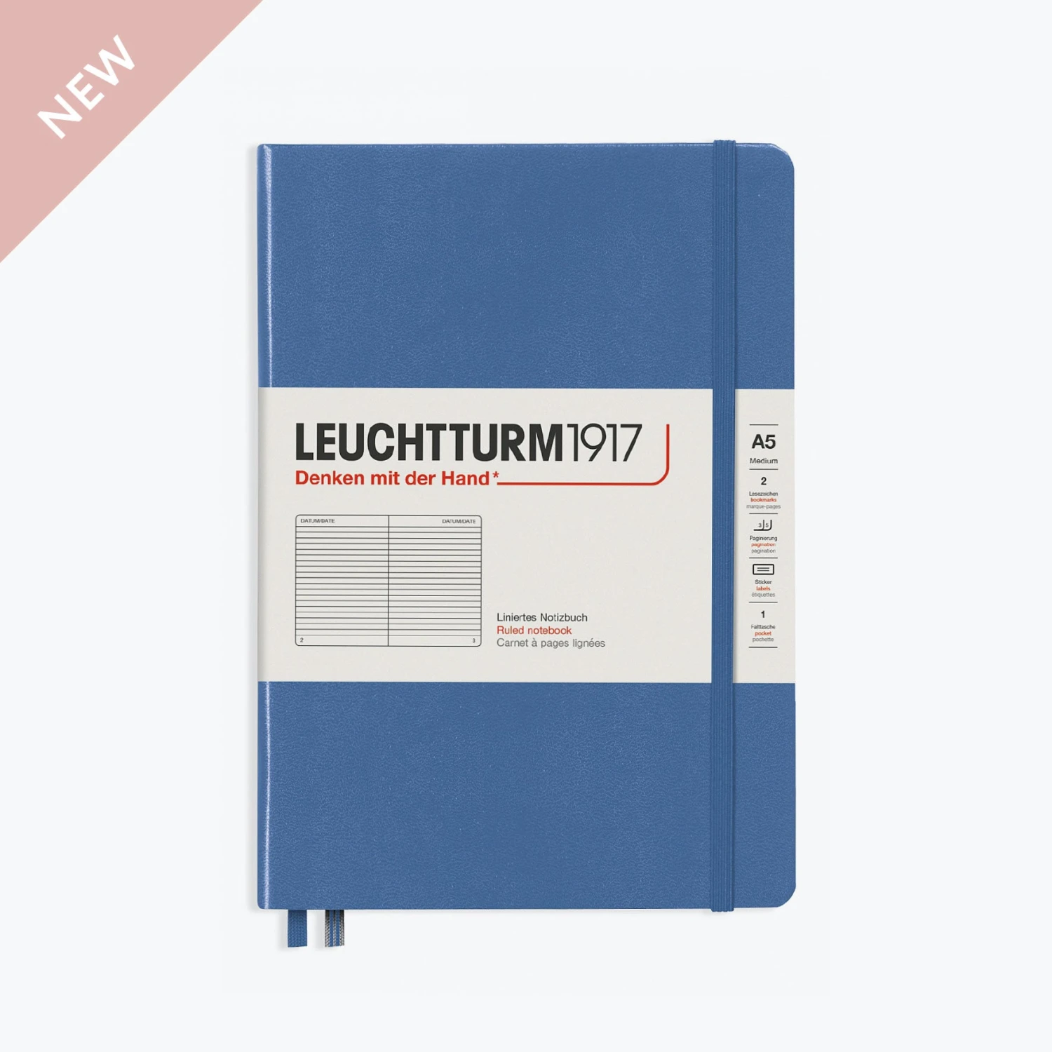Leuchtturm 1917 Leuchtturm1917 - Notebook - A5 - Denim 3 Leuchtturm 1917 Leuchtturm1917 - Notebook - A5 - Denim
