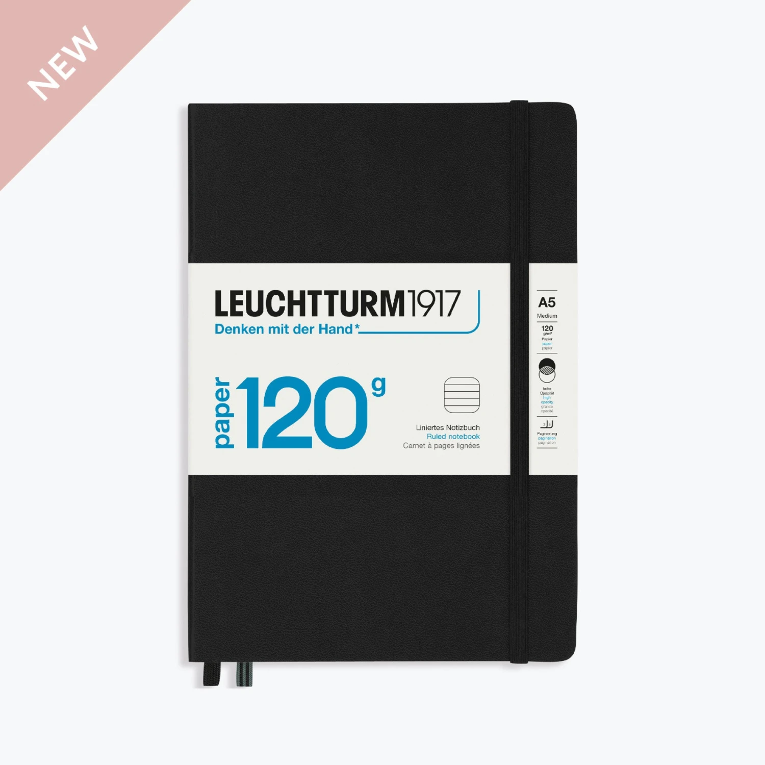Leuchtturm 1917 New Arrivals Leuchtturm1917 - Notebook - A5 - Paper 120 - Black 3 Leuchtturm 1917 New Arrivals Leuchtturm1917 - Notebook - A5 - Paper 120 - Black