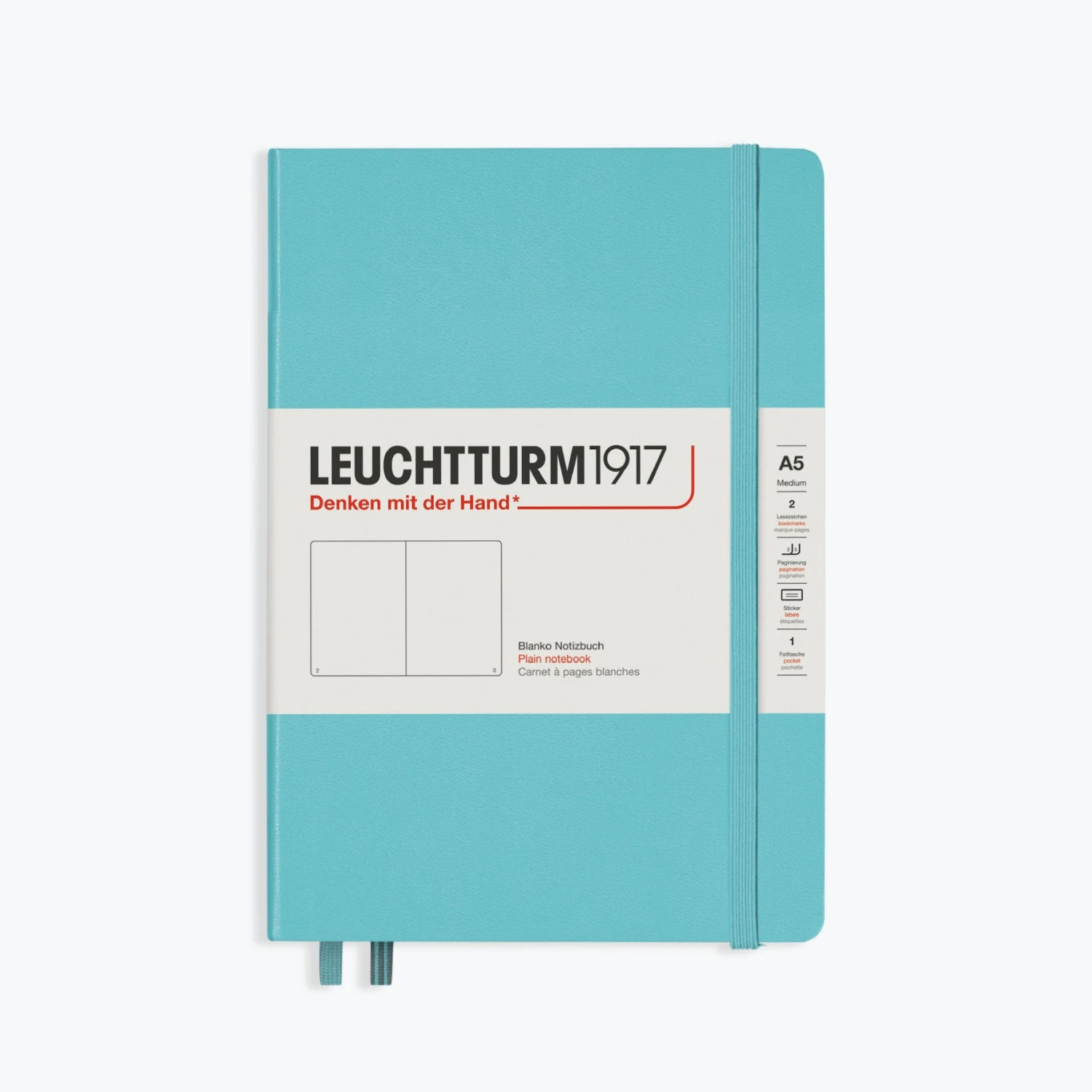 Leuchtturm 1917 Leuchtturm1917 - Notebook - A5 - Rising - Aquamarine 5 Leuchtturm 1917 Leuchtturm1917 - Notebook - A5 - Rising - Aquamarine