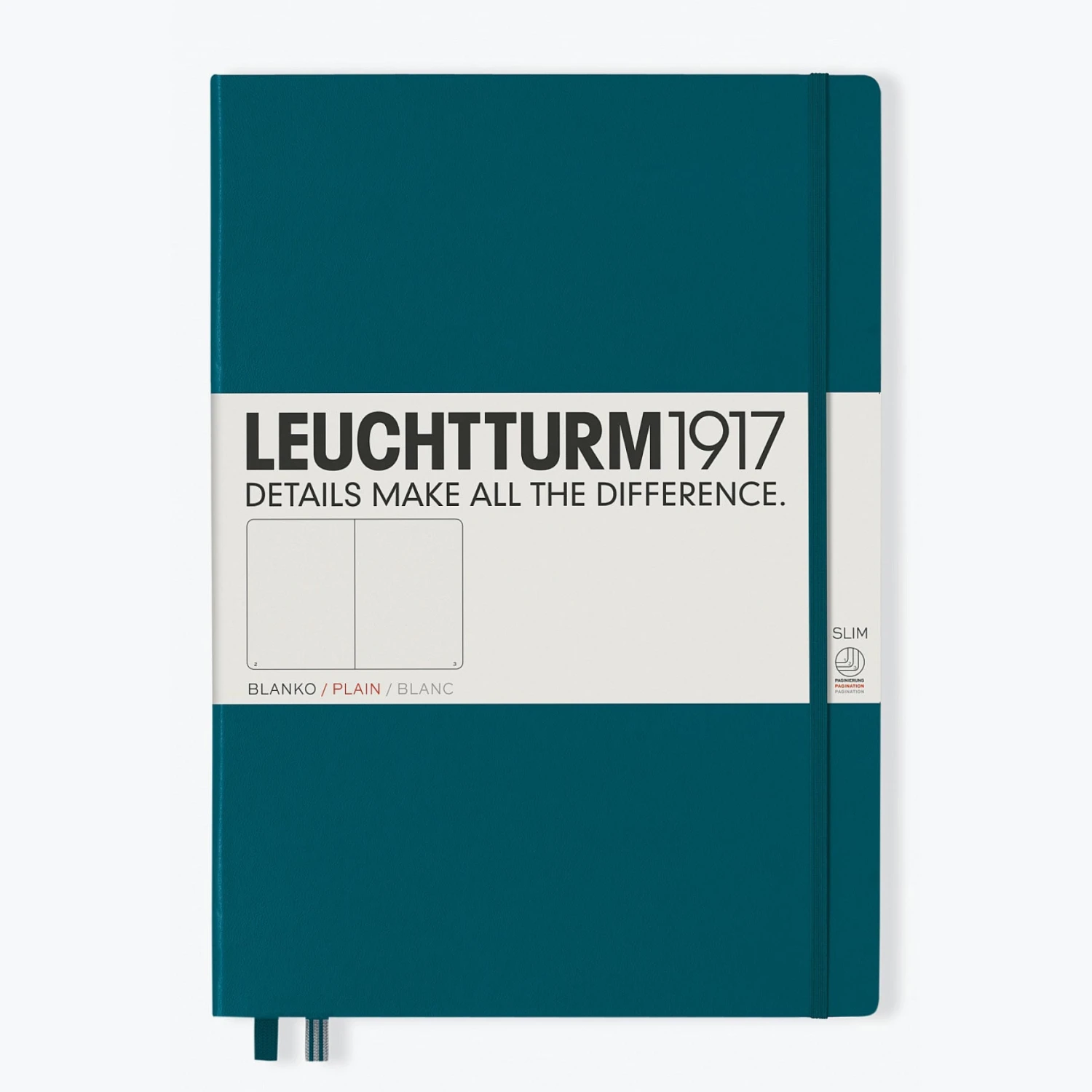 Leuchtturm 1917 Notebooks Leuchtturm1917 - Notebook - A4+ - Slim - Pacific Green 6 Leuchtturm 1917 Notebooks Leuchtturm1917 - Notebook - A4+ - Slim - Pacific Green