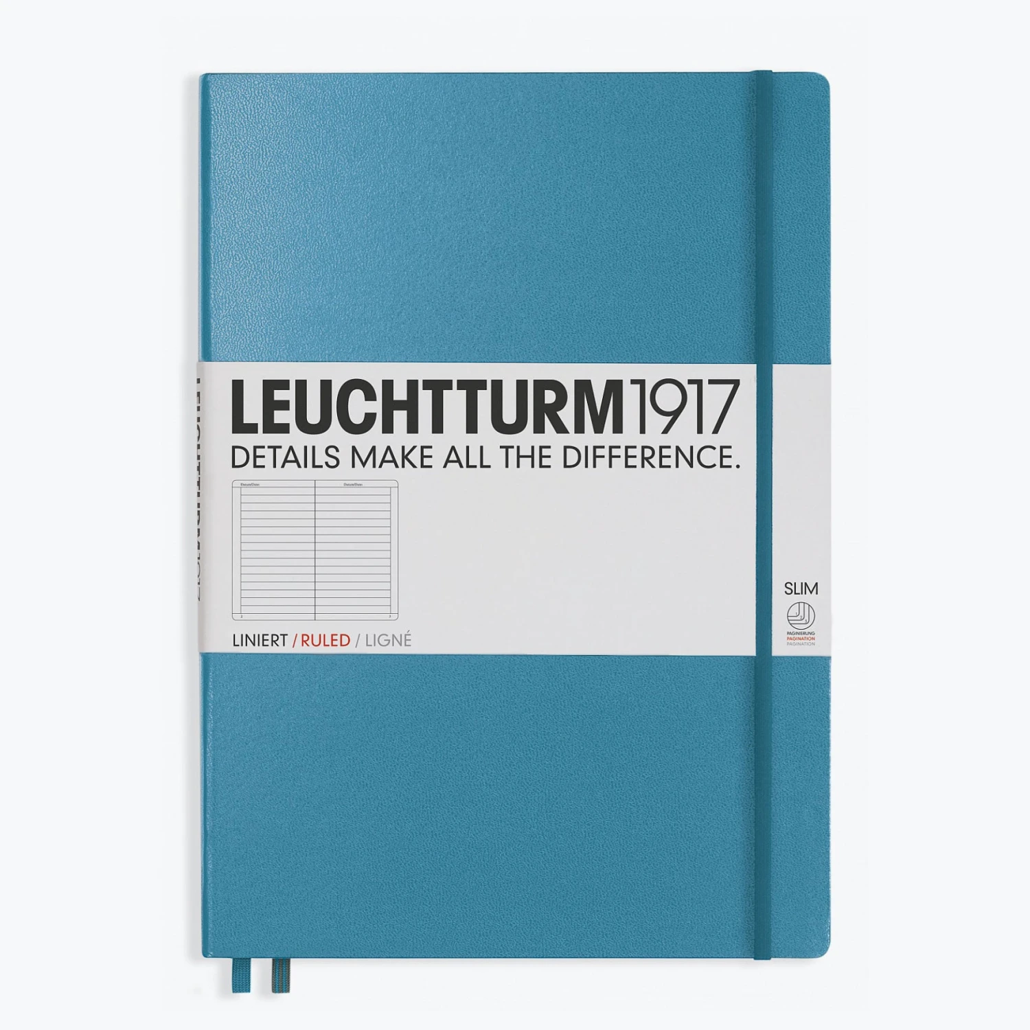 Leuchtturm 1917 Leuchtturm1917 - Notebook - A4+ - Slim - Nordic Blue 3 Leuchtturm 1917 Leuchtturm1917 - Notebook - A4+ - Slim - Nordic Blue