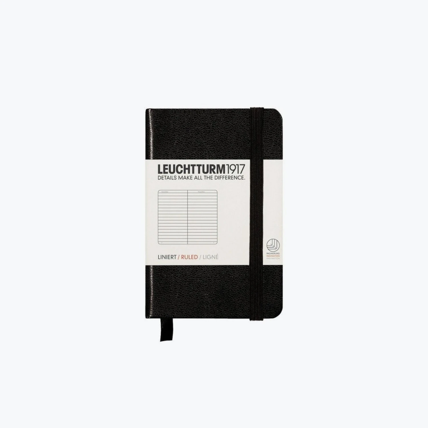 Leuchtturm 1917 Notebooks Leuchtturm1917 - Notebook - A7 - Black 3 Leuchtturm 1917 Notebooks Leuchtturm1917 - Notebook - A7 - Black