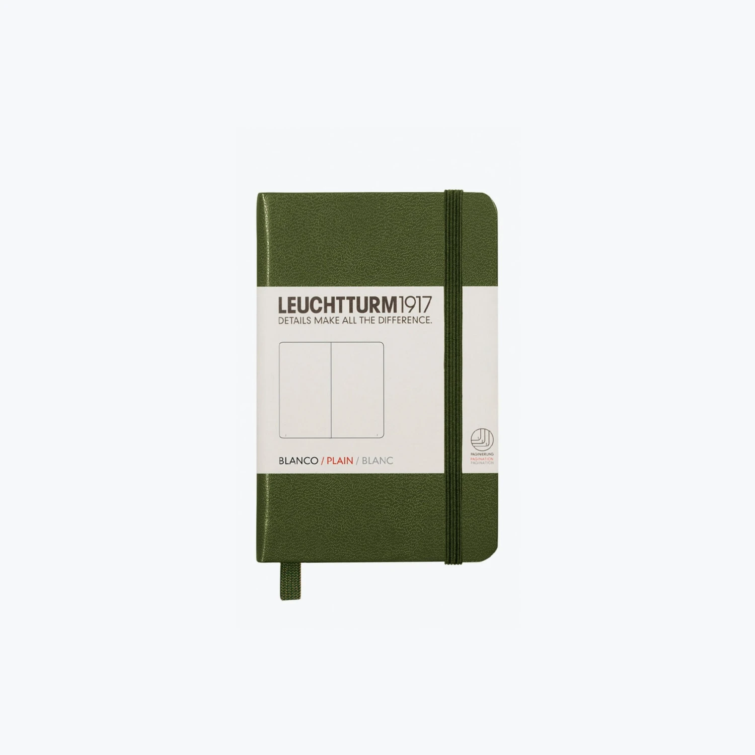 Leuchtturm 1917 Notebooks Leuchtturm1917 - Notebook - A7 - Army 4 Leuchtturm 1917 Notebooks Leuchtturm1917 - Notebook - A7 - Army
