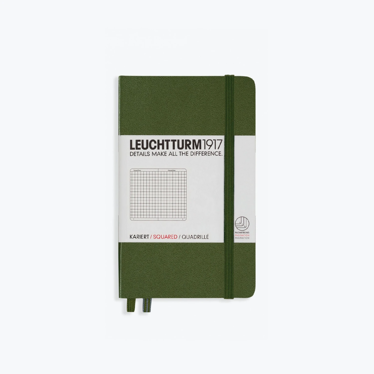 Leuchtturm 1917 Notebooks Leuchtturm1917 - Notebook - A6 - Army 4 Leuchtturm 1917 Notebooks Leuchtturm1917 - Notebook - A6 - Army