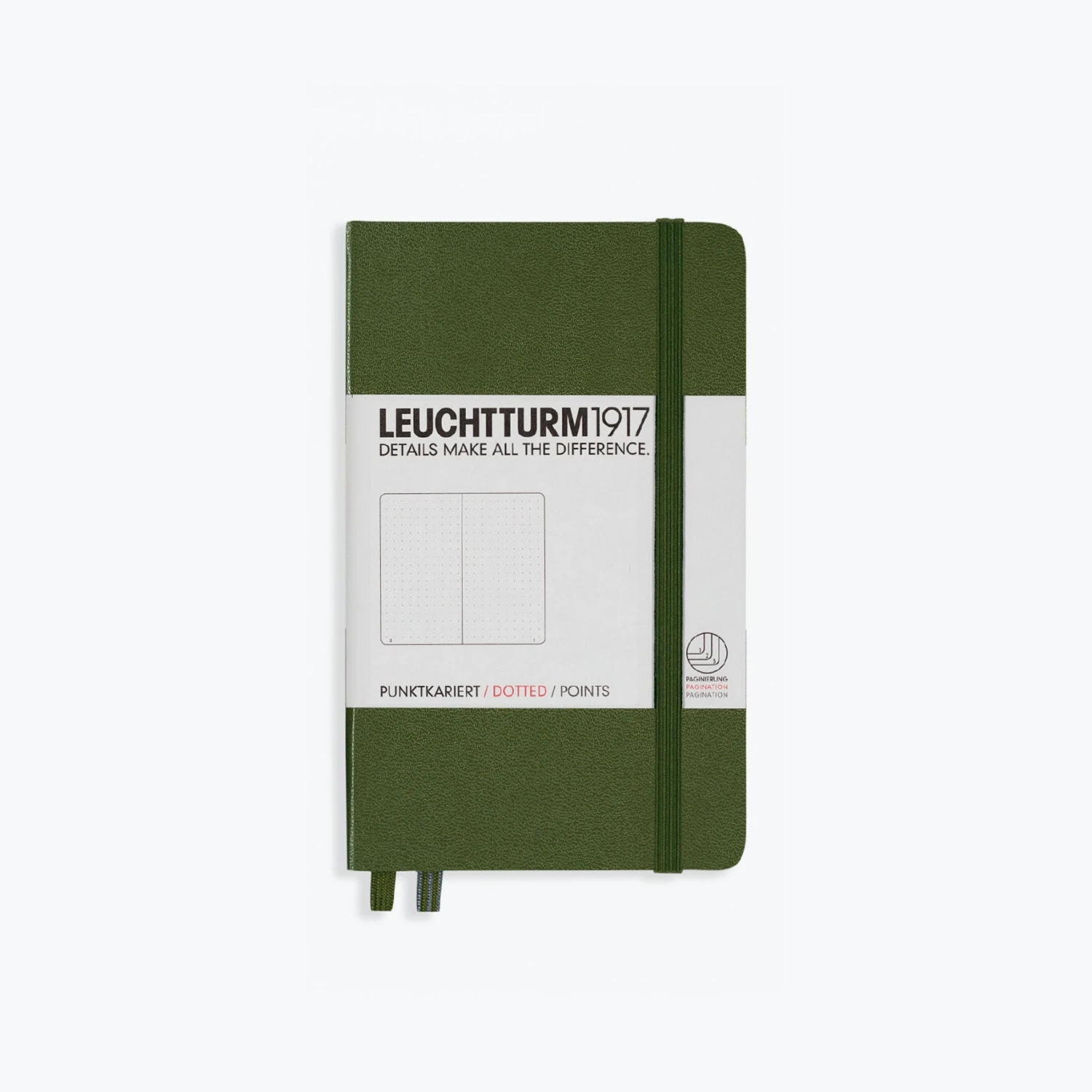 Leuchtturm 1917 Notebooks Leuchtturm1917 - Notebook - A6 - Army 5 Leuchtturm 1917 Notebooks Leuchtturm1917 - Notebook - A6 - Army