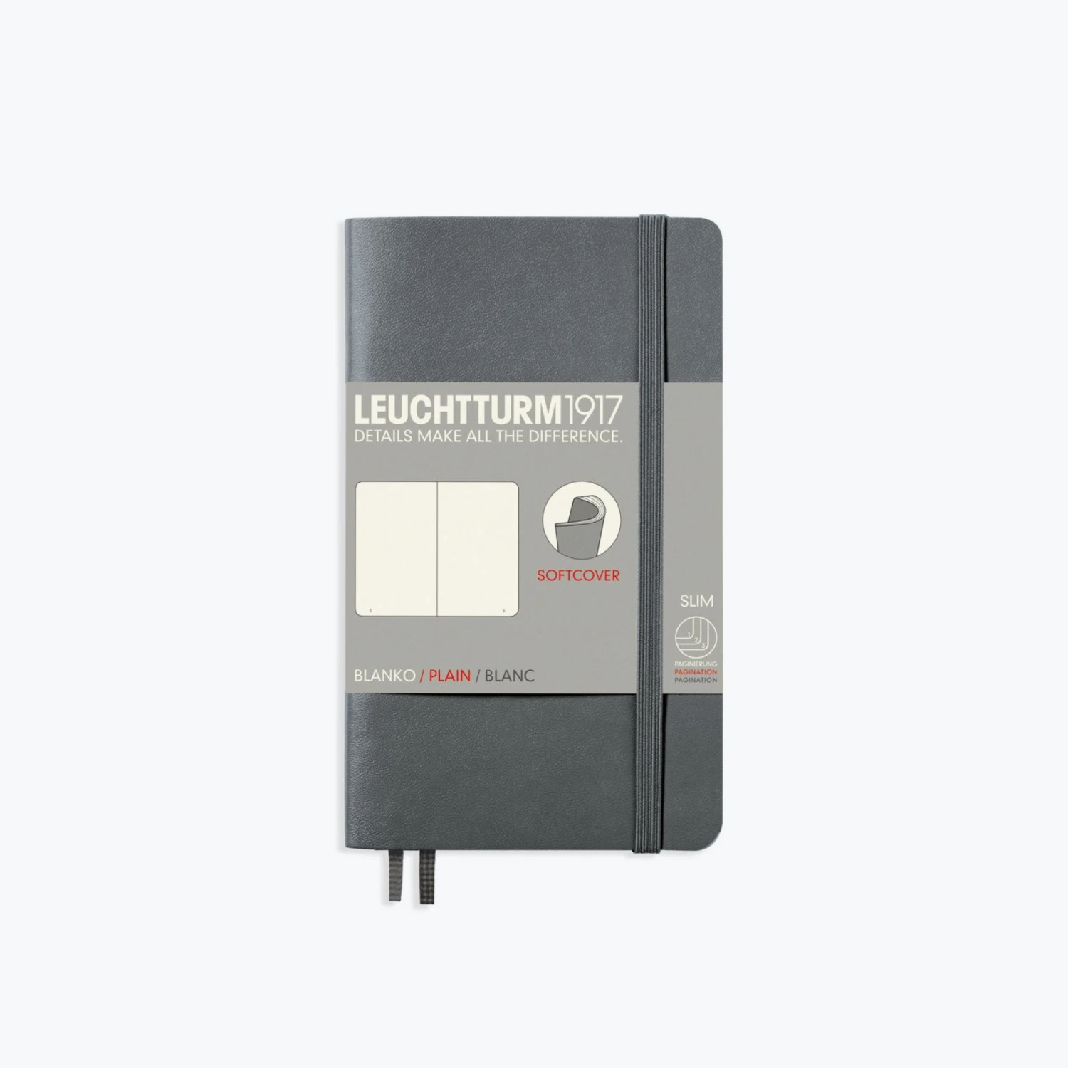Leuchtturm 1917 Notebooks Leuchtturm1917 - Notebook - Softcover - A6 - Anthracite 5 Leuchtturm 1917 Notebooks Leuchtturm1917 - Notebook - Softcover - A6 - Anthracite
