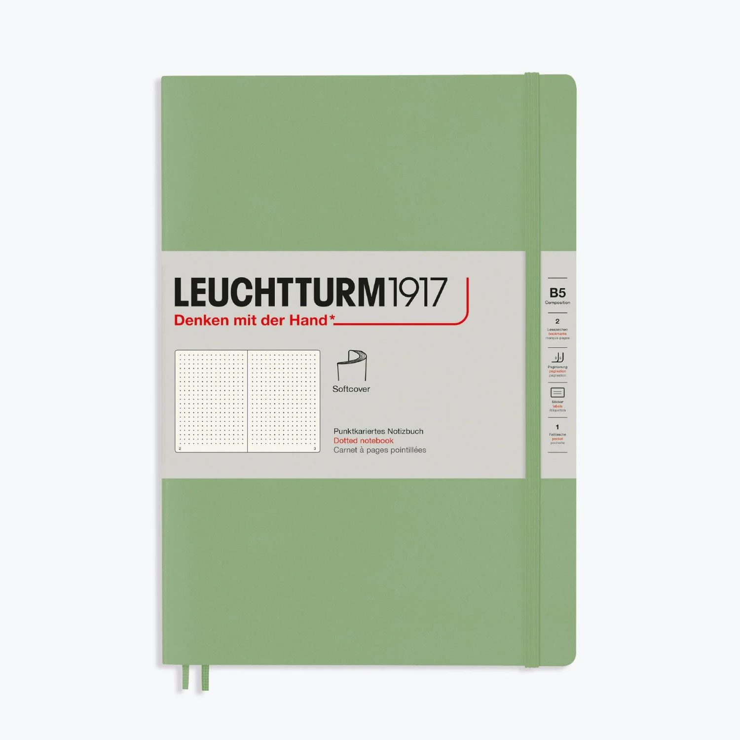 Leuchtturm 1917 Leuchtturm1917 - Notebook - Softcover - B5 - Sage New Arrivals 4 Leuchtturm 1917 Leuchtturm1917 - Notebook - Softcover - B5 - Sage New Arrivals