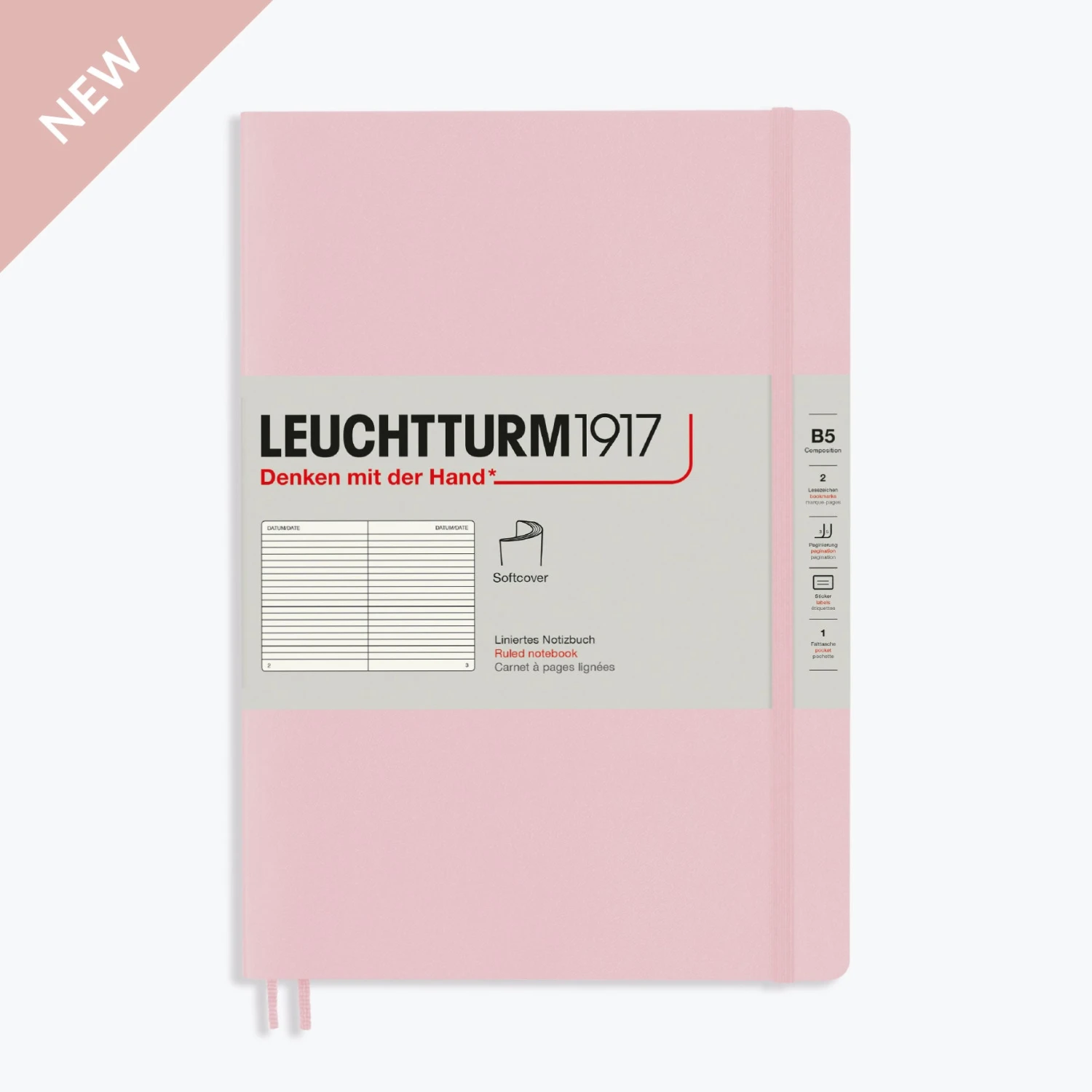 Leuchtturm 1917 Leuchtturm1917 - Notebook - Softcover - B5 - Powder 3 Leuchtturm 1917 Leuchtturm1917 - Notebook - Softcover - B5 - Powder