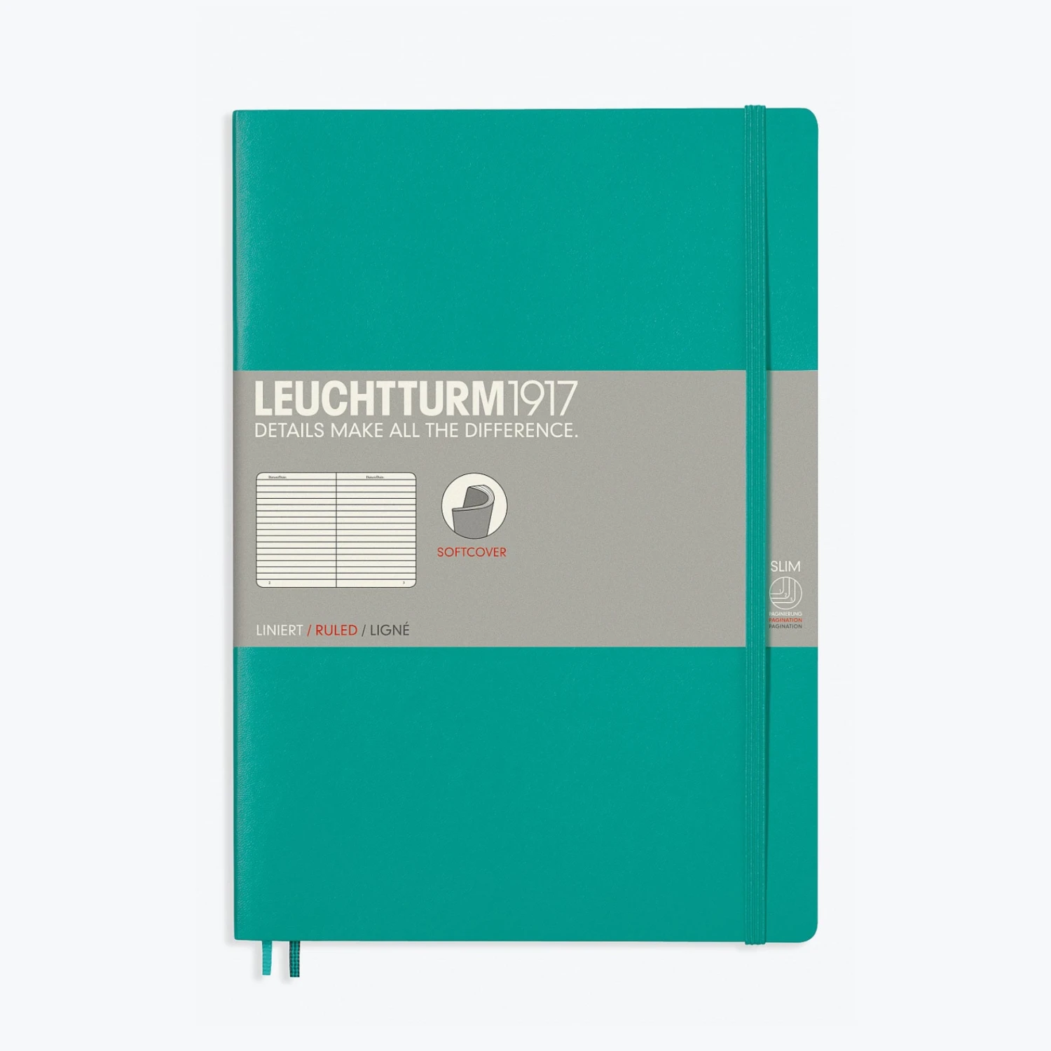 Leuchtturm 1917 Notebooks Leuchtturm1917 - Notebook - Softcover - B5 - Emerald 3 Leuchtturm 1917 Notebooks Leuchtturm1917 - Notebook - Softcover - B5 - Emerald