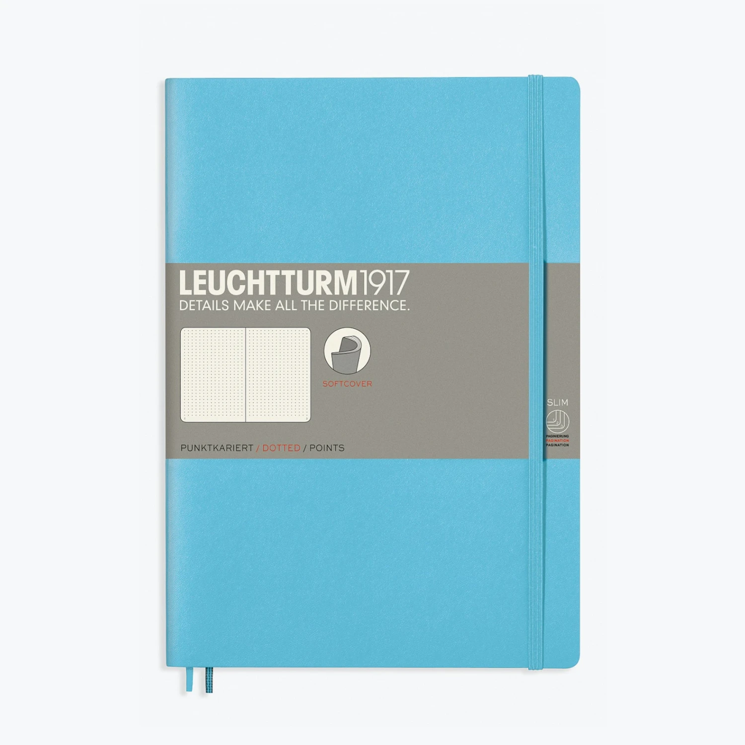 Leuchtturm 1917 Notebooks Leuchtturm1917 - Notebook - Softcover - B5 - Ice Blue 4 Leuchtturm 1917 Notebooks Leuchtturm1917 - Notebook - Softcover - B5 - Ice Blue