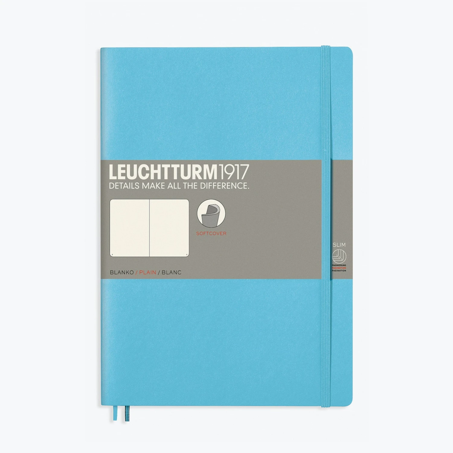 Leuchtturm 1917 Notebooks Leuchtturm1917 - Notebook - Softcover - B5 - Ice Blue 5 Leuchtturm 1917 Notebooks Leuchtturm1917 - Notebook - Softcover - B5 - Ice Blue