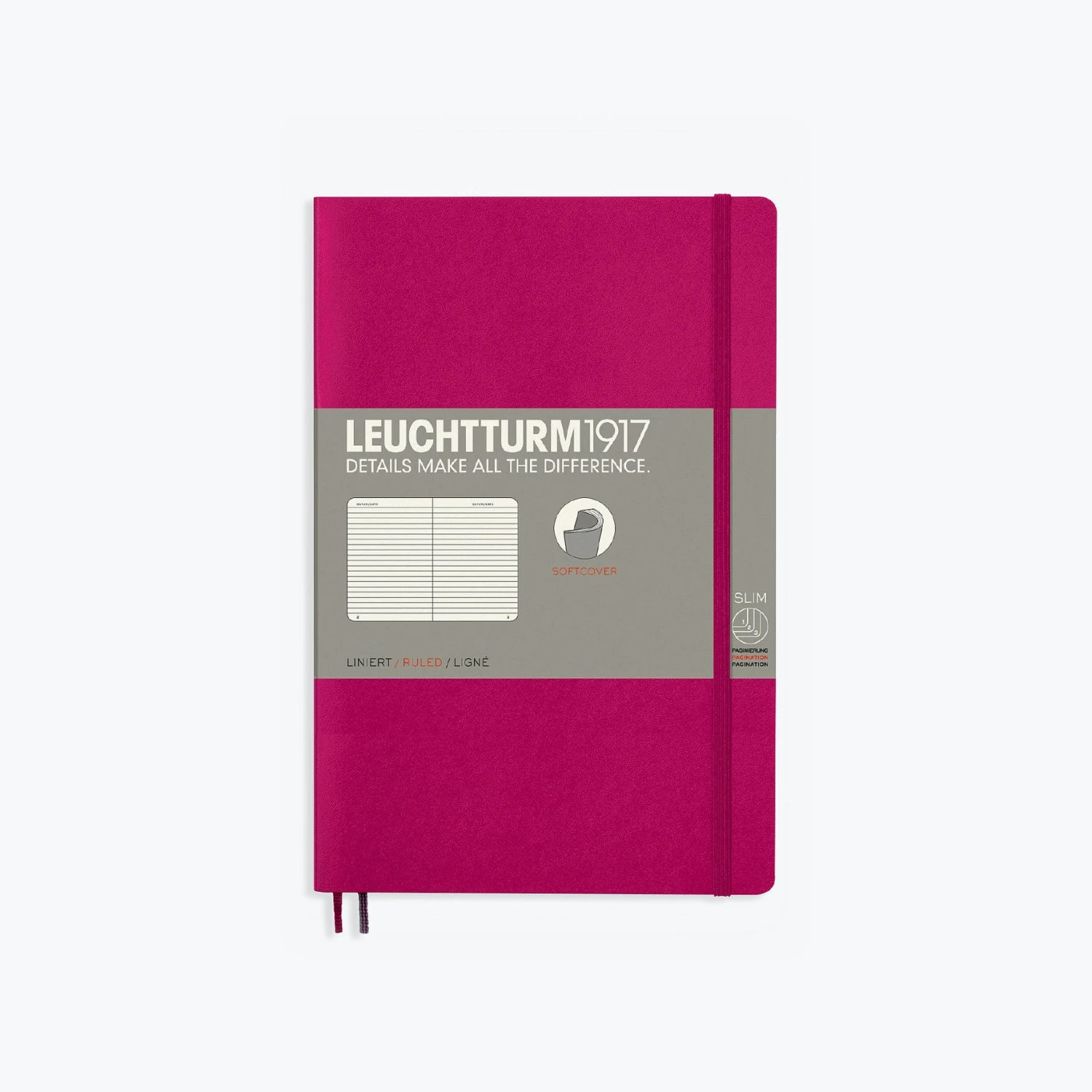 Leuchtturm 1917 Notebooks Leuchtturm1917 - Notebook - Softcover - B6+ - Berry 3 Leuchtturm 1917 Notebooks Leuchtturm1917 - Notebook - Softcover - B6+ - Berry
