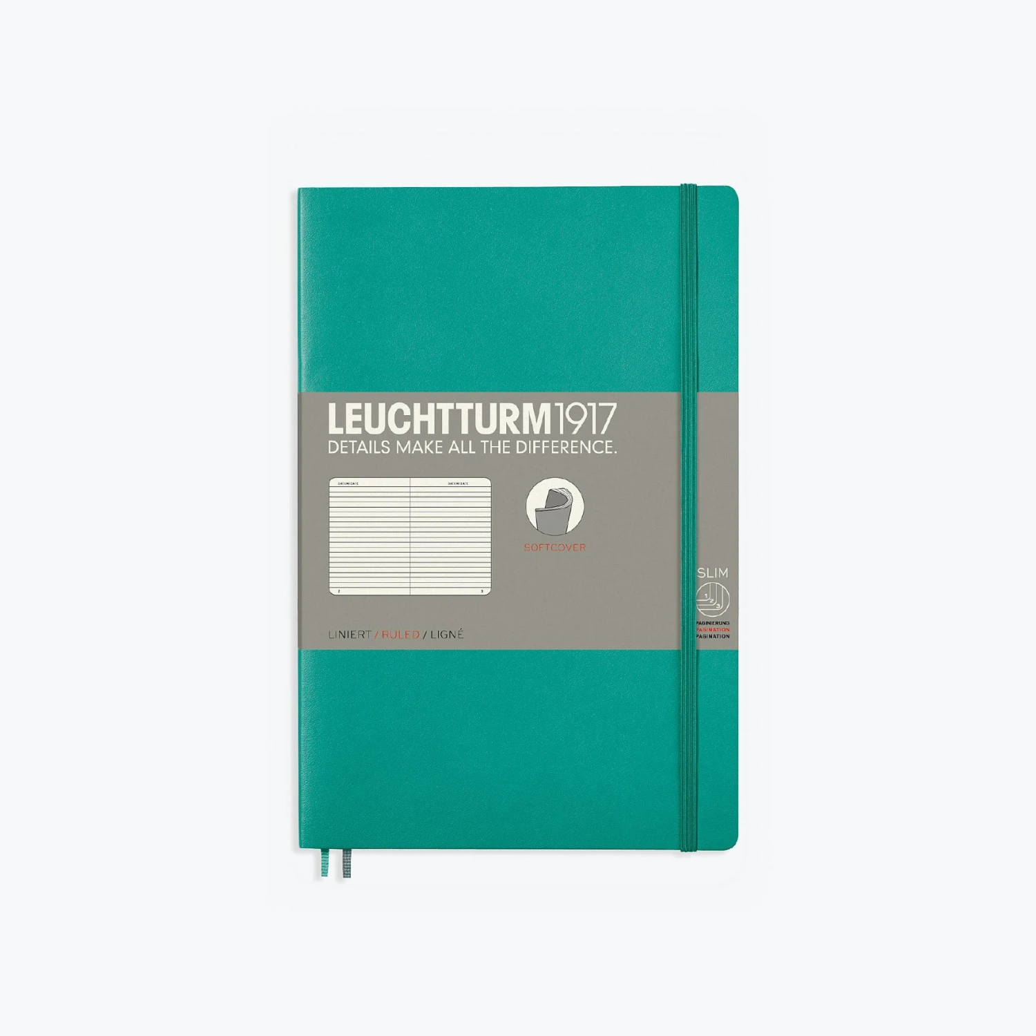Leuchtturm 1917 Leuchtturm1917 - Notebook - Softcover - B6+ - Emerald Notebooks 3 Leuchtturm 1917 Leuchtturm1917 - Notebook - Softcover - B6+ - Emerald Notebooks