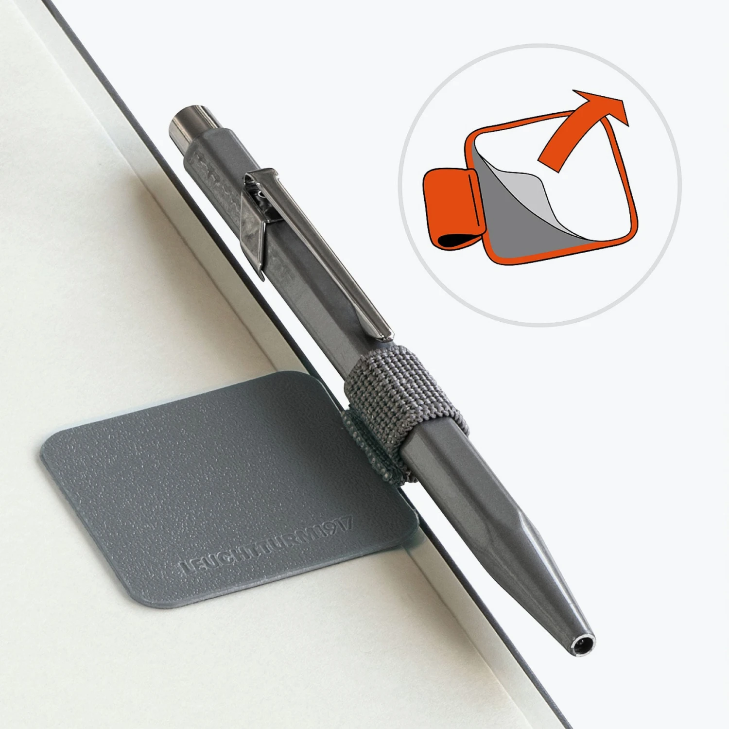 Leuchtturm 1917 Leuchtturm1917 - Pen Loop - Orange Pen Loops & Straps 4 Leuchtturm 1917 Leuchtturm1917 - Pen Loop - Orange Pen Loops & Straps