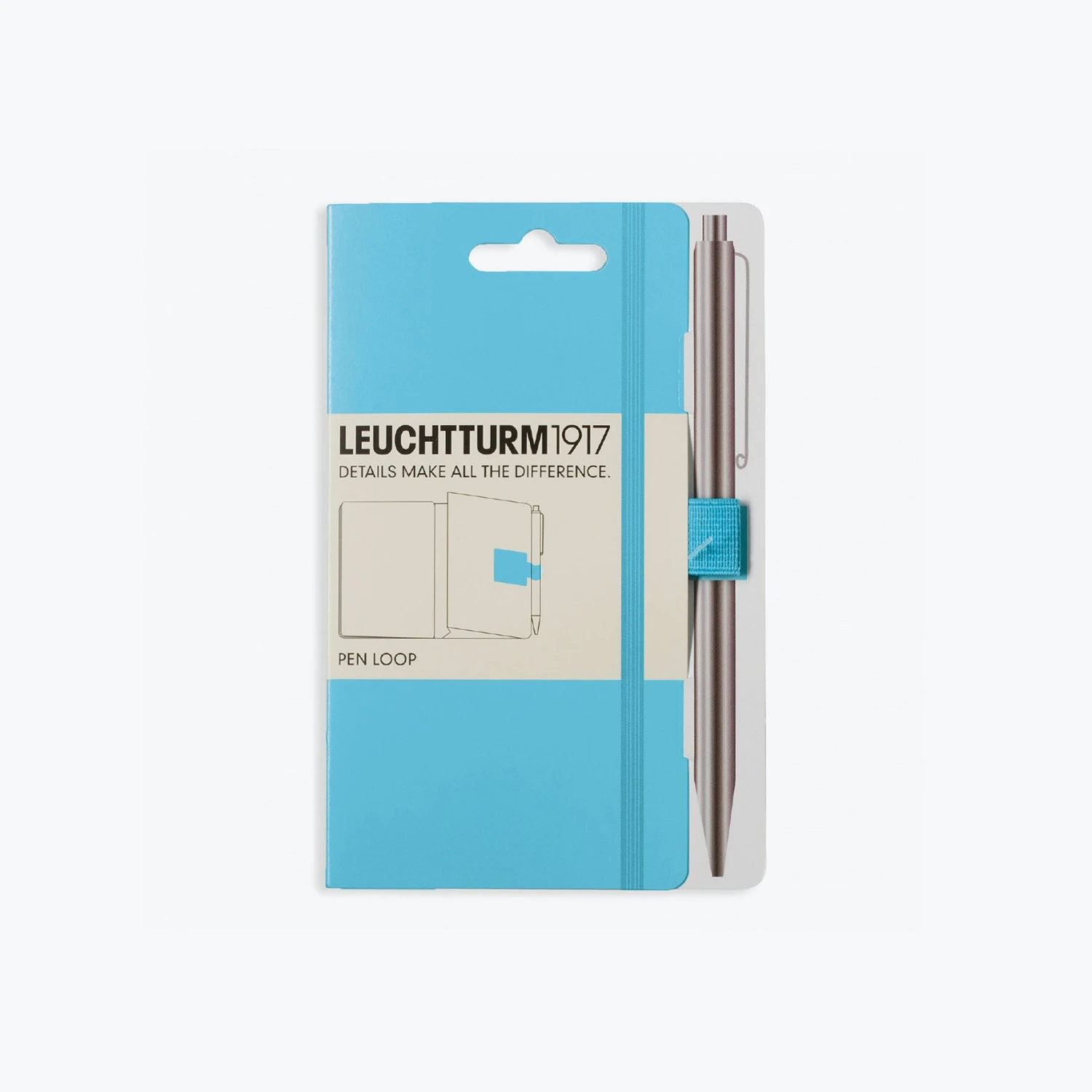 Leuchtturm 1917 Leuchtturm1917 - Pen Loop - Ice Blue Pen Loops & Straps 3 Leuchtturm 1917 Leuchtturm1917 - Pen Loop - Ice Blue Pen Loops & Straps