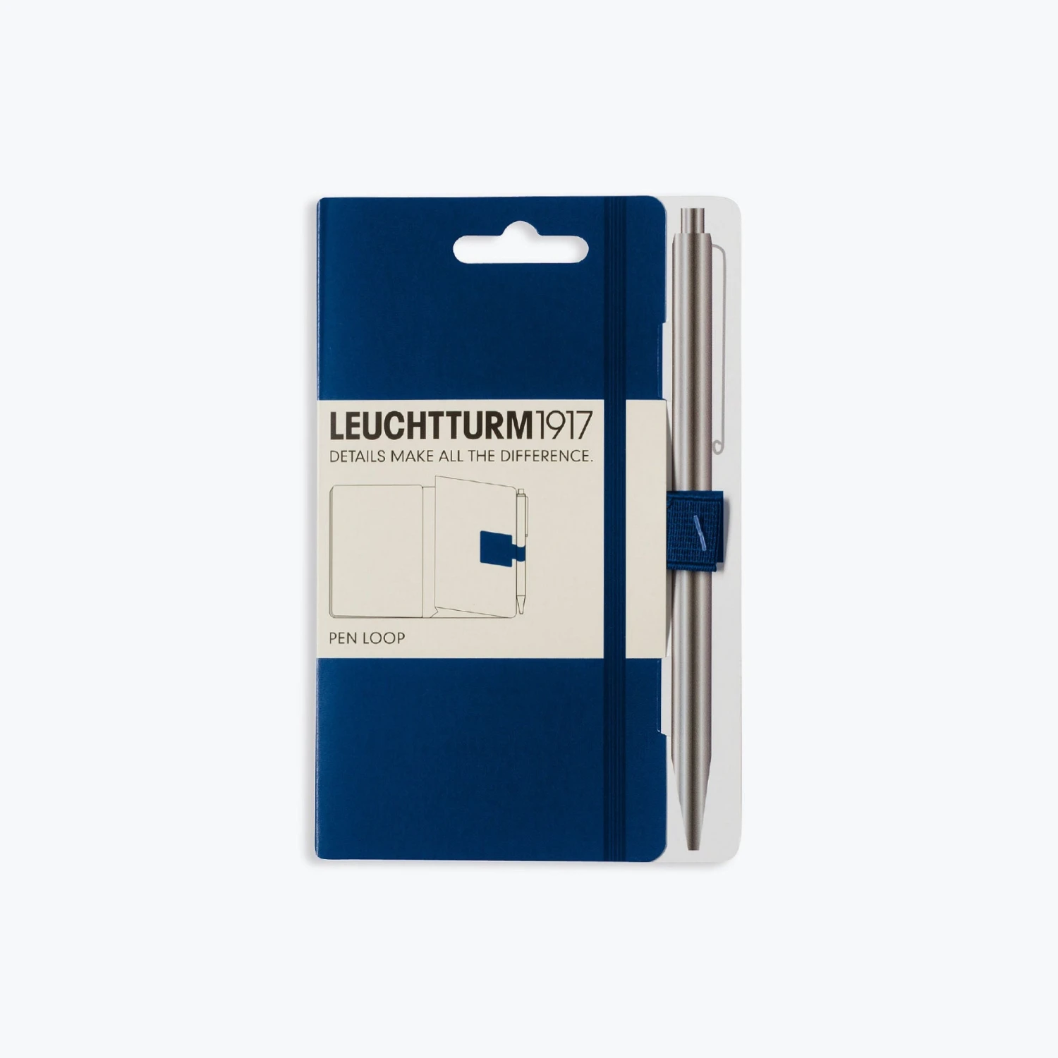 Leuchtturm 1917 Leuchtturm1917 - Pen Loop - Navy Pen Loops & Straps 3 Leuchtturm 1917 Leuchtturm1917 - Pen Loop - Navy Pen Loops & Straps