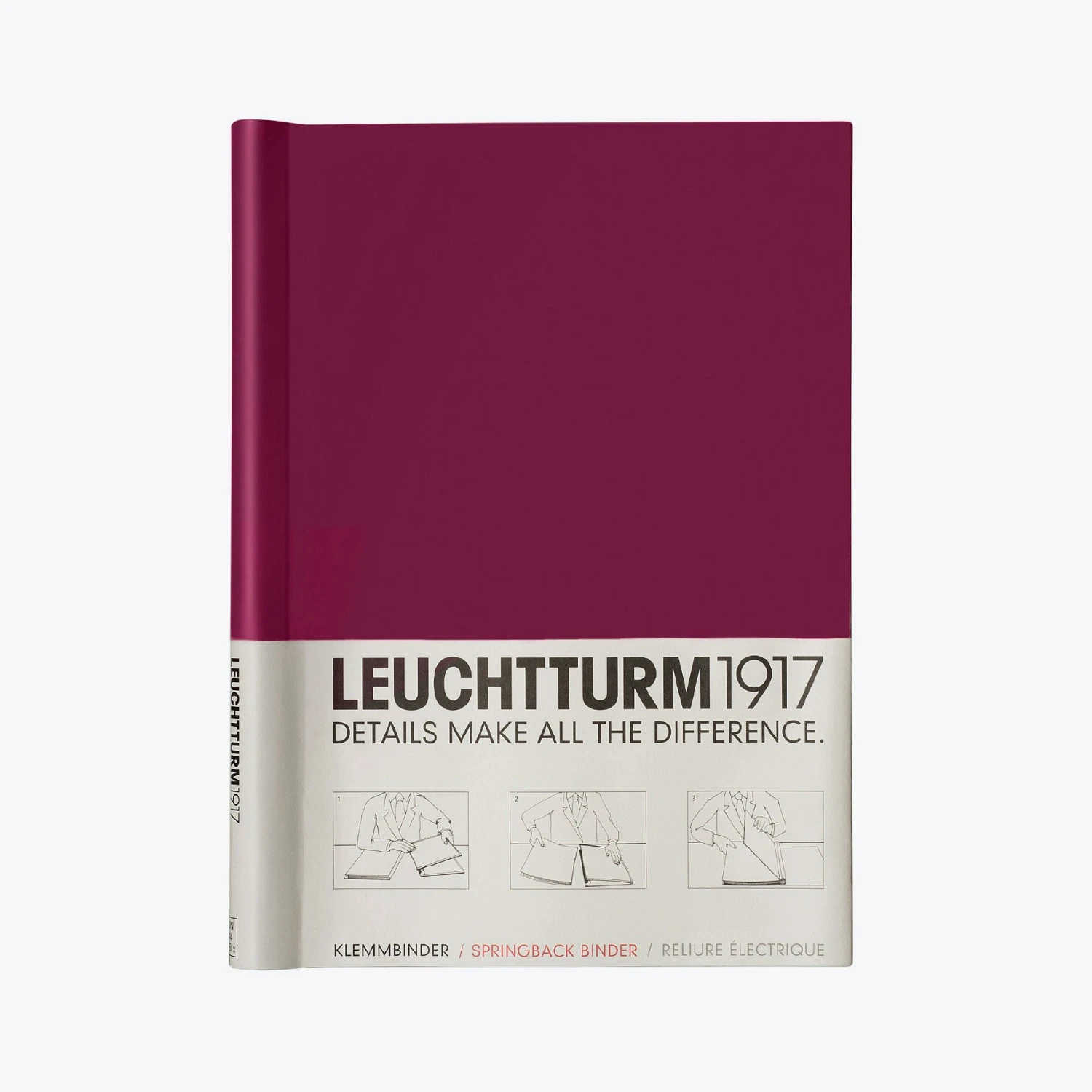 Leuchtturm 1917 Springback & Clamp Binders Leuchtturm1917 - Springback Binder - A4 - Port Red 3 Leuchtturm 1917 Springback & Clamp Binders Leuchtturm1917 - Springback Binder - A4 - Port Red