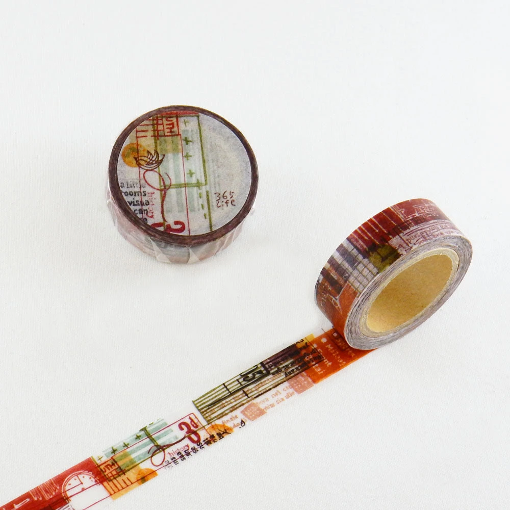 Round Top - Chamil Garden Design Washi Tape 4 Round Top - Chamil Garden Design Washi Tape