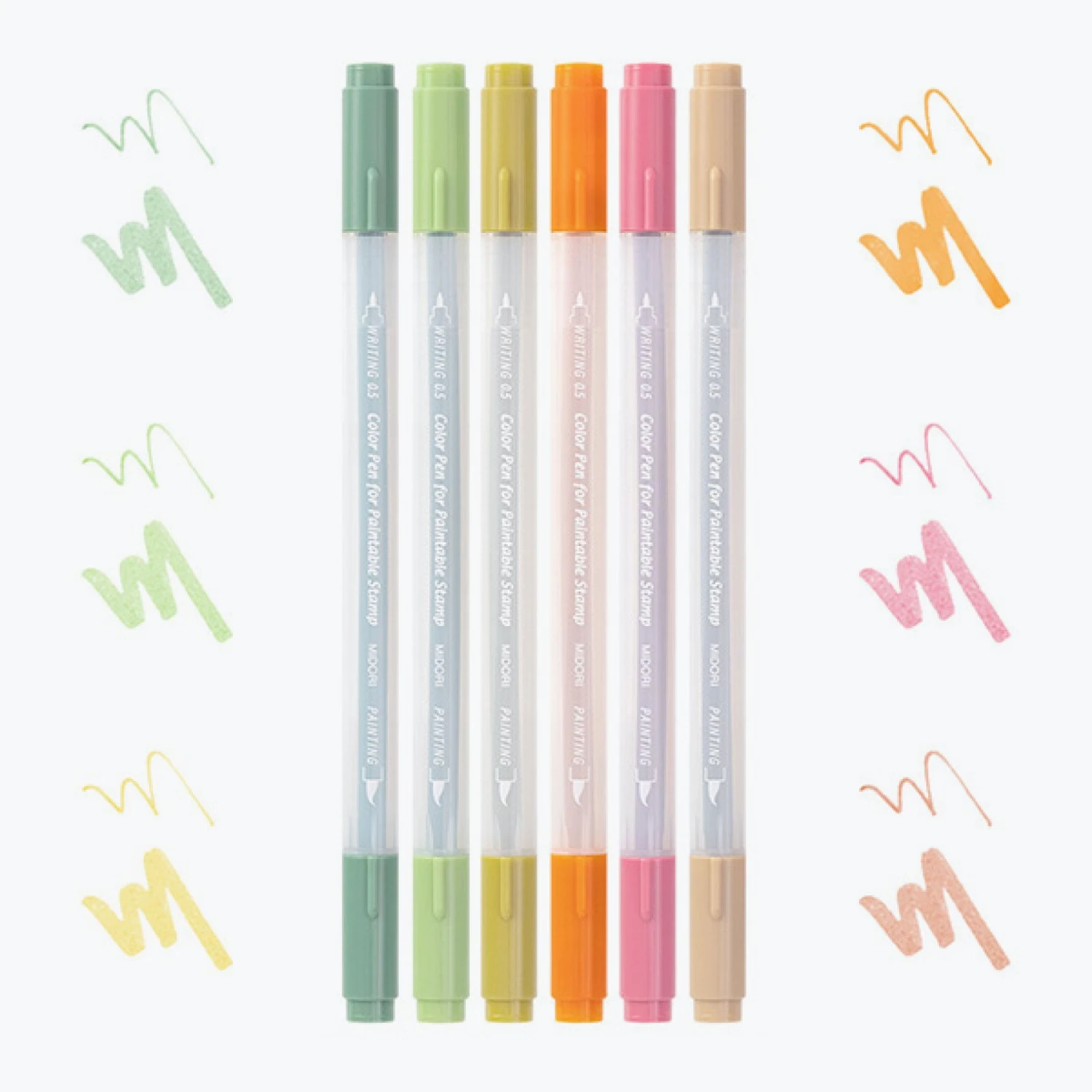 Midori - Brush Pen - Color Pens - Positivity Set New Arrivals 4 Midori - Brush Pen - Color Pens - Positivity Set New Arrivals