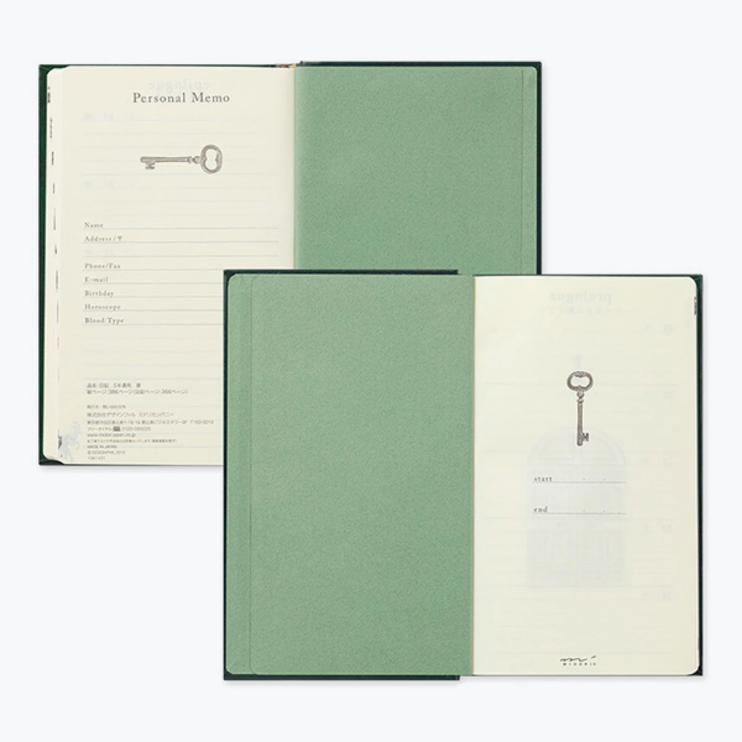 Midori - Daily Journal - 5 Years - Recycled Leather Green (Limited Edition) New Arrivals 7 Midori - Daily Journal - 5 Years - Recycled Leather Green (Limited Edition) New Arrivals