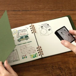 Midori - Notebook - Stamp Series - Green Notebooks 11 Midori - Notebook - Stamp Series - Green Notebooks