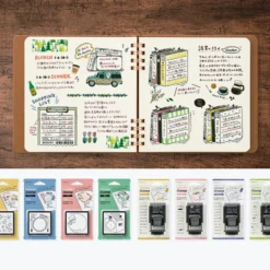 Midori - Notebook - Stamp Series - Green Notebooks 12 Midori - Notebook - Stamp Series - Green Notebooks