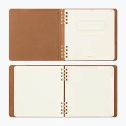 Midori - Notebook - Stamp Series - Brown Notebooks