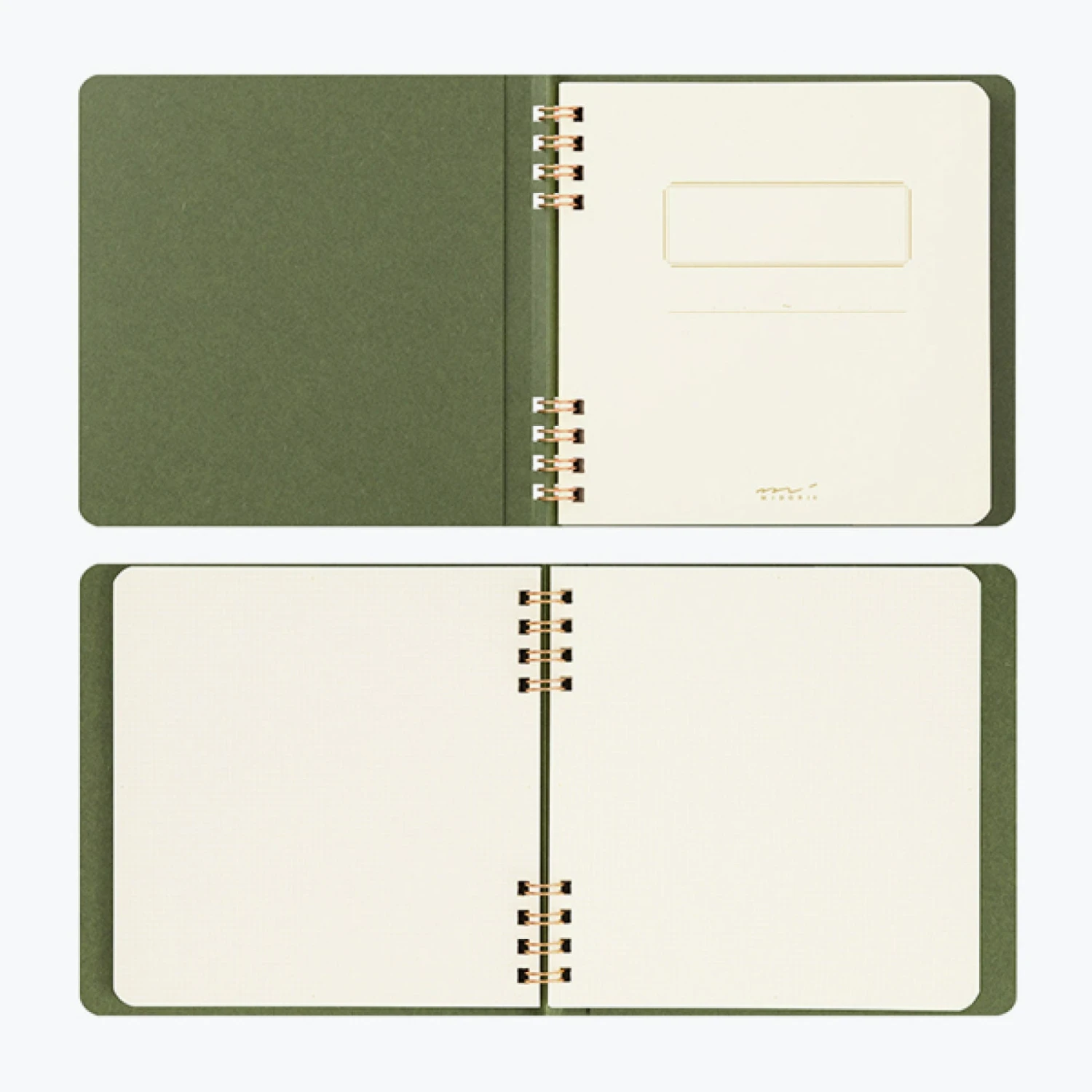 Midori - Notebook - Stamp Series - Green Notebooks 5 Midori - Notebook - Stamp Series - Green Notebooks