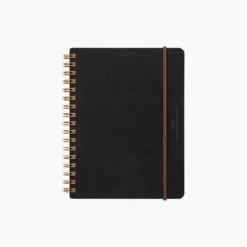 Notebooks Midori - Notebook - Wire-O - B6 - Black