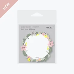 Midori - Notepad - Sticky Notes - Die-Cut - Wreath